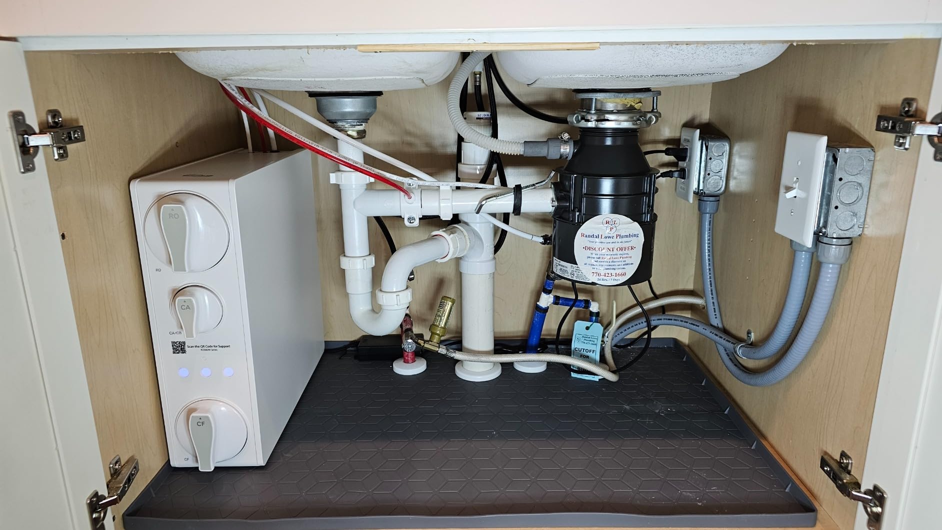 iSpring RO500-BN, NSF Certified Tankless RO Reverse Osmosis Water Filtration System, 500 GPD Fast Flow, Brushed Nickel Faucet, 2:1 Pure to Drain Ratio, White customer photo 1