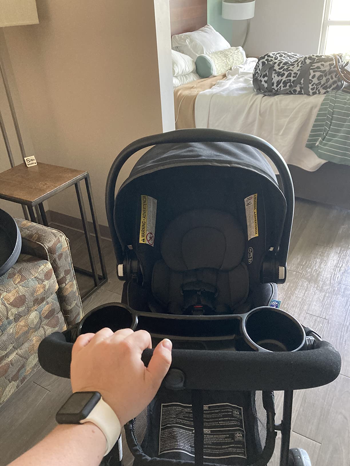 Graco Modes Element Travel System, Baby Car Seat and Stroller Combo, Includes: SnugRide Lite LX Infant Car Seat and Reversible Baby Stroller, Great Gift for New Parents, Canter customer photo 2