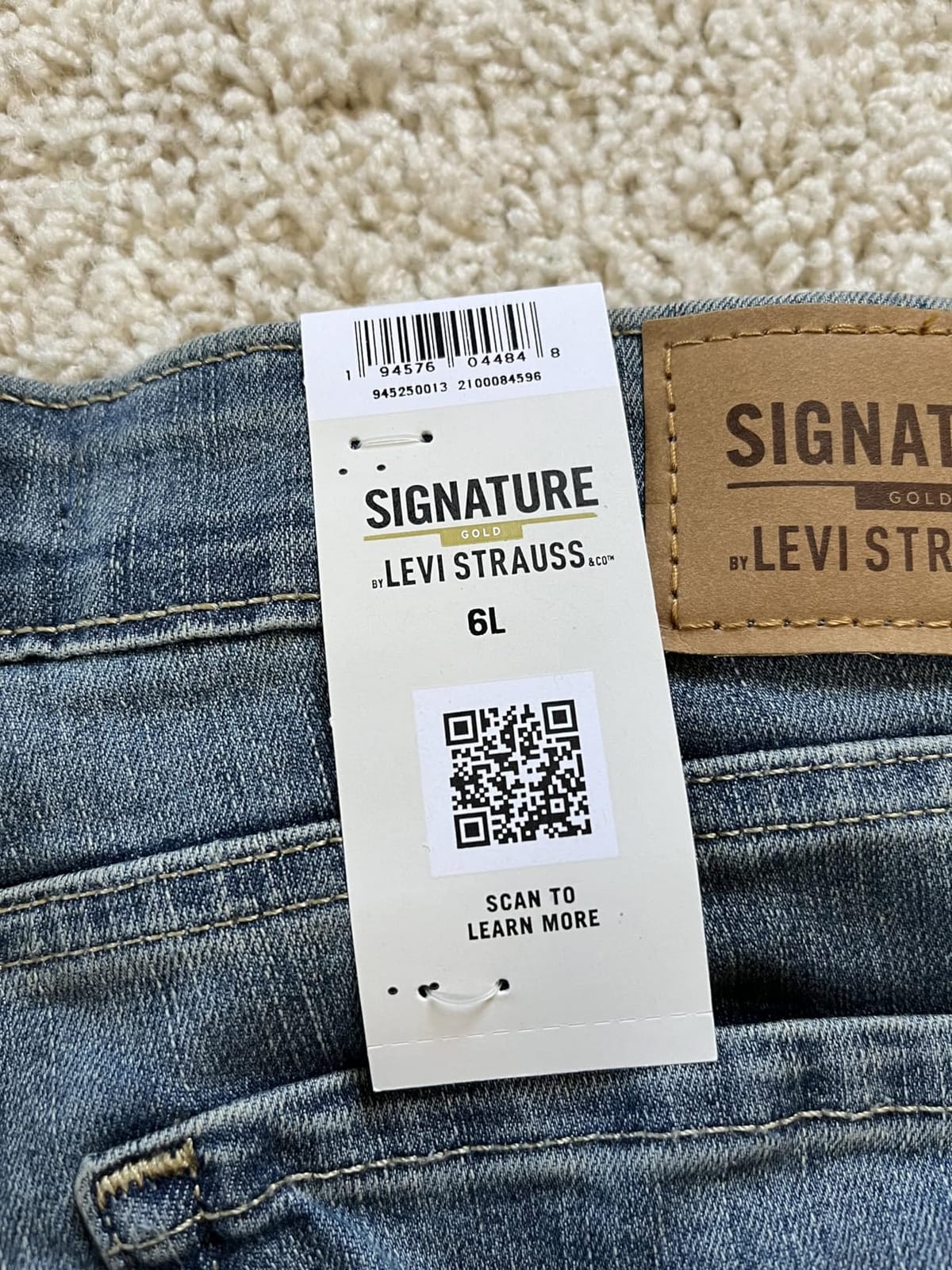 Signature Gold Mid Rise Straight customer photo 2