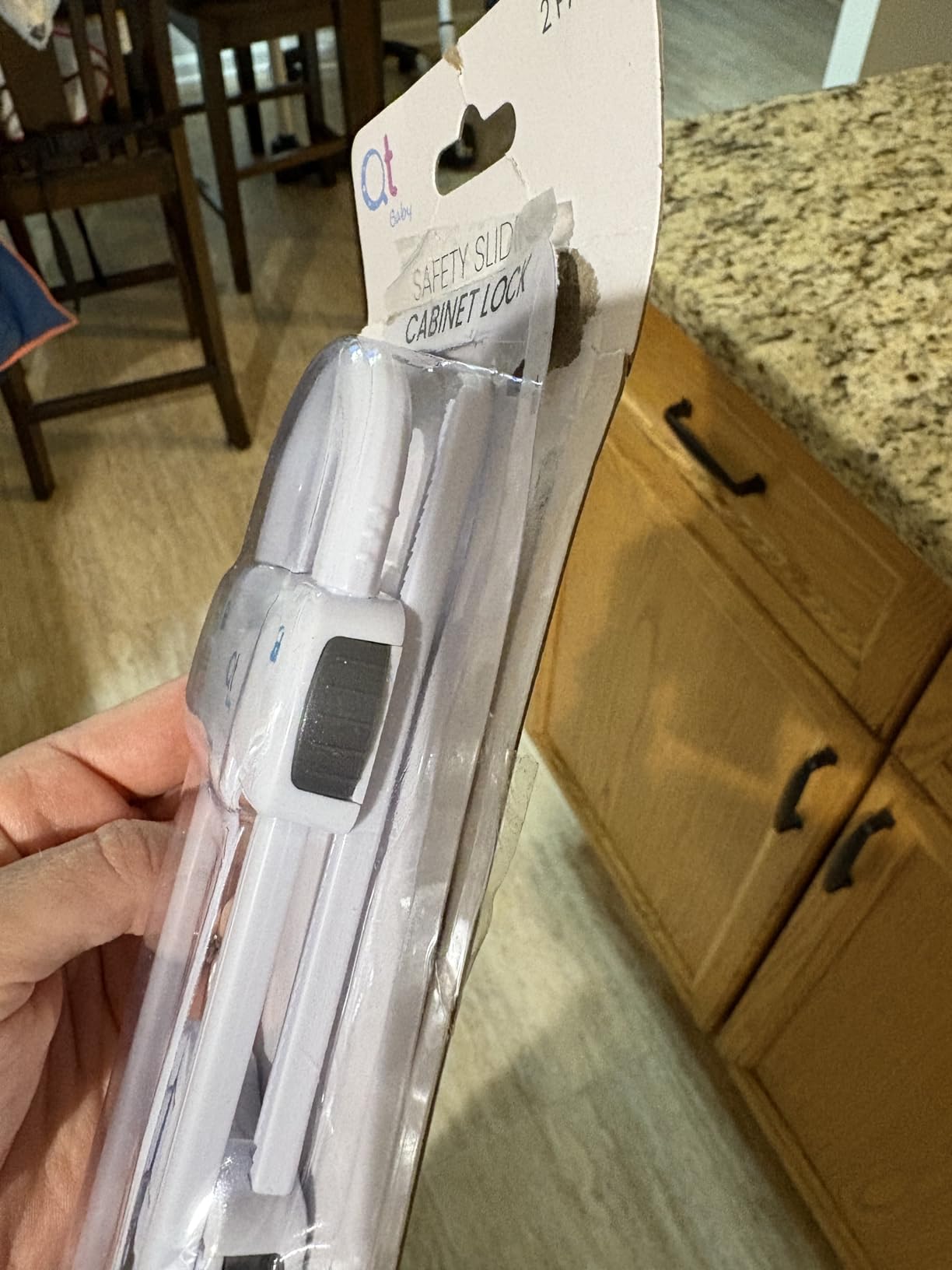 QT BABY Baby Proofing Cabinet Locks | Adjustable U Shaped Baby Safety Latches for Drawers, Fridge, Closet |Modern Baby Proofing Cabinet Lock with Extra Secure Lock Buttons (Pack of 2, White) customer photo 1