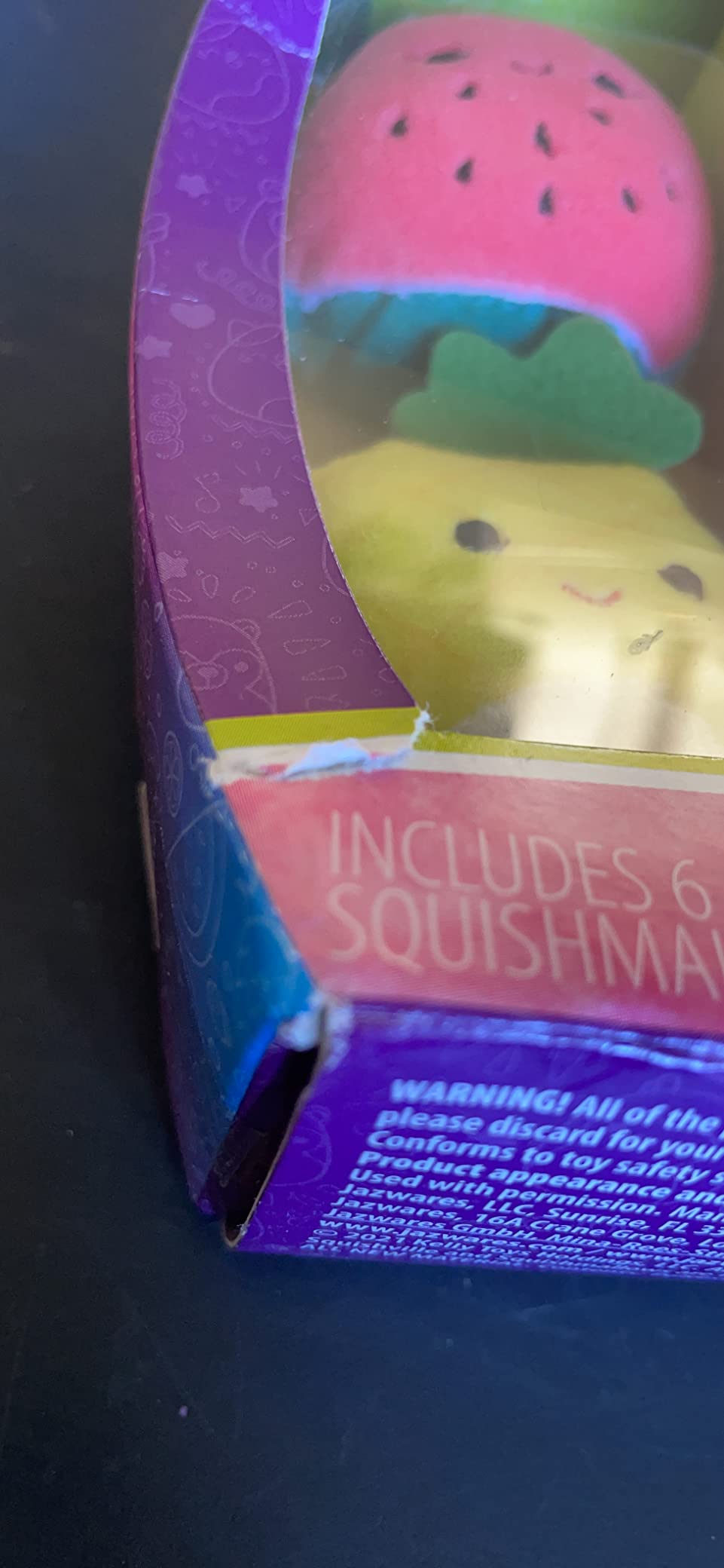 Squishville Squishmallows Mystery Mini Plush Fruit Squad, Six 2” Soft Minimallow Fruit Plush, Irresistibly Soft Colourful Fruits, Mini Peach, Pineapple, and Watermelon Squishmallows customer photo 2