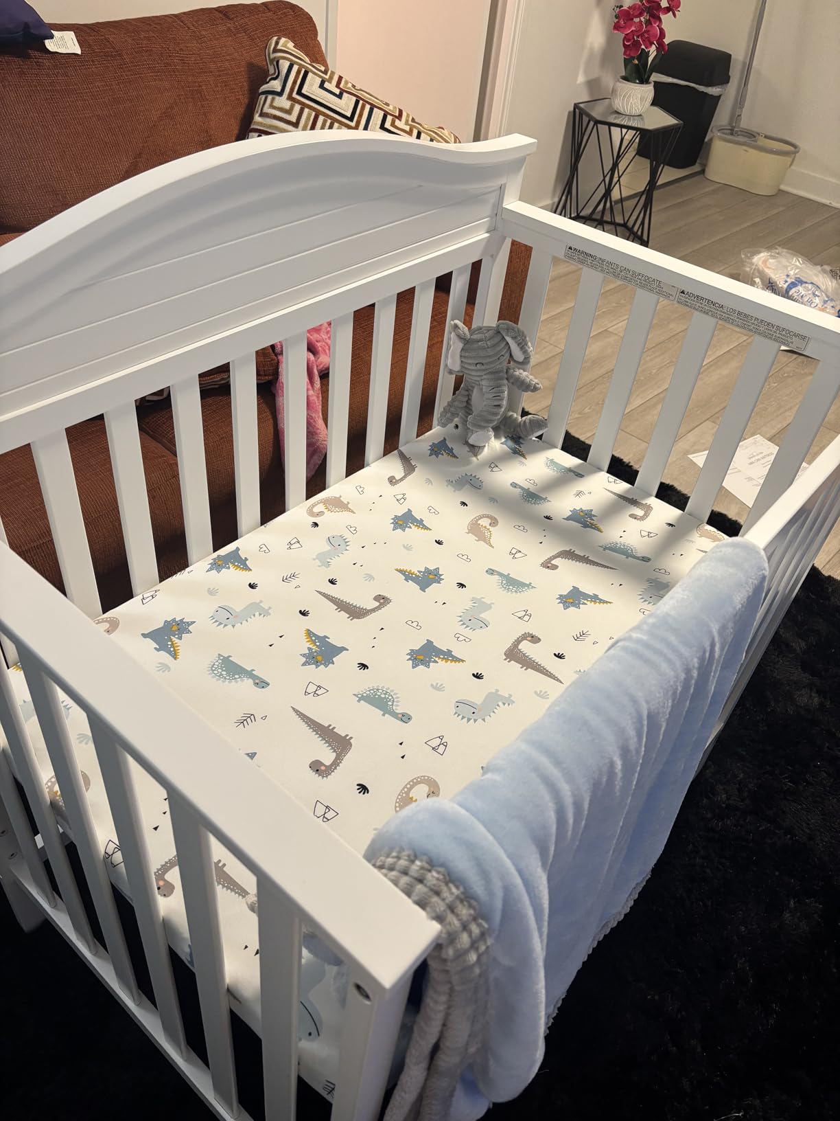 Graco Stella 4-in-1 Convertible Mini Crib with Bonus Mattress, White customer photo 1