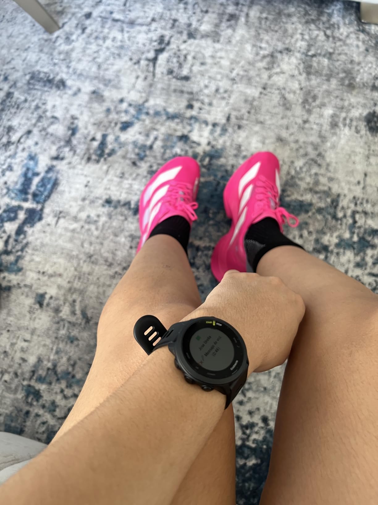 Garmin Forerunner 55, GPS Running Watch with Daily Suggested Workouts, Up to 2 Weeks of Battery Life, Aqua customer photo 1