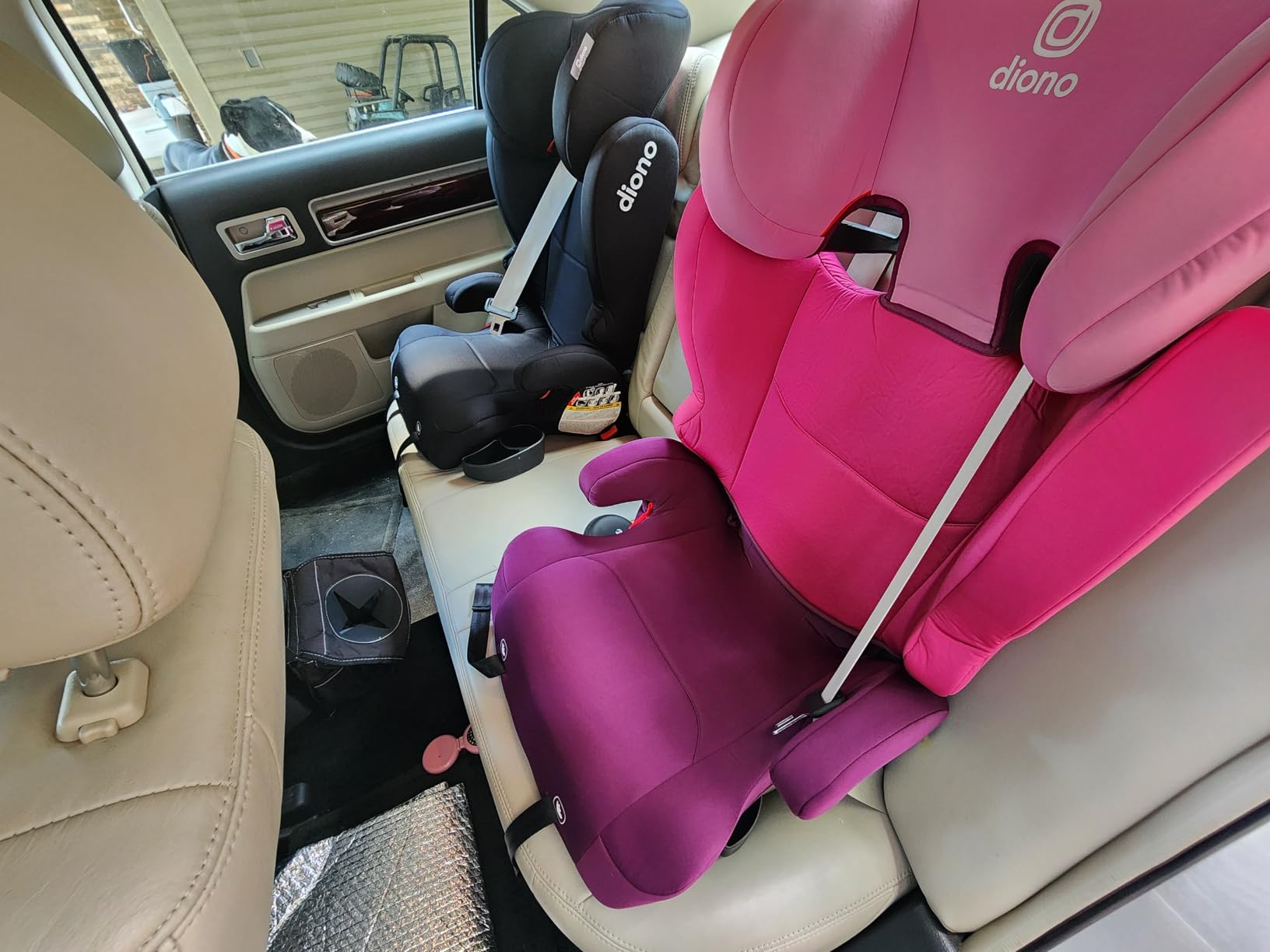 Diono Cambria 2 XL, Dual Latch Connectors, 2-in-1 Belt Positioning Booster Seat, High-Back to Backless Booster, Space and Room to Grow, 7 Headrest Positions, 8 Years 1 Booster Seat, Pink customer photo 1