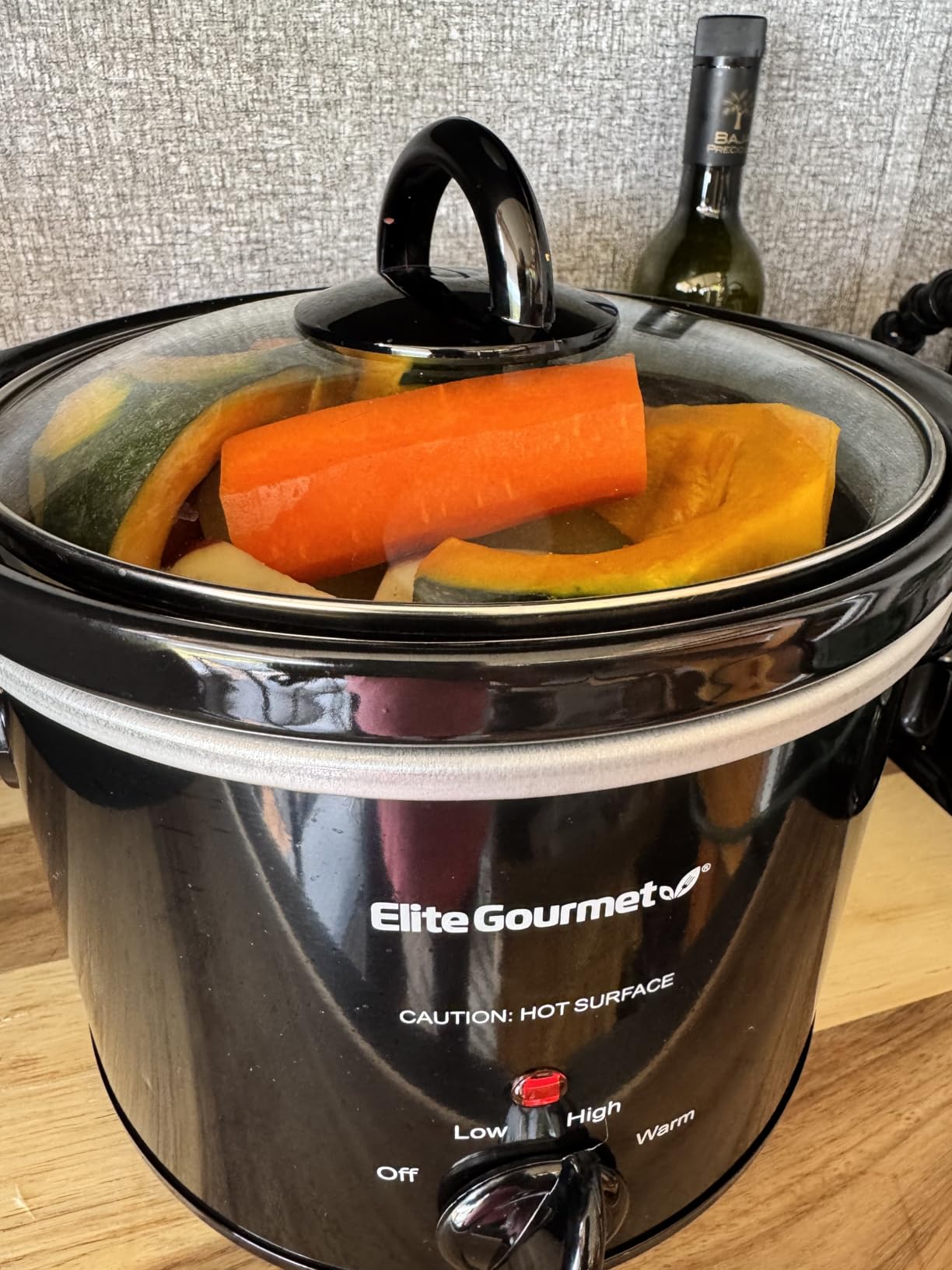 Elite Gourmet MST239X Electric Round Slow Cooker, 2 Qt, Black customer photo 2
