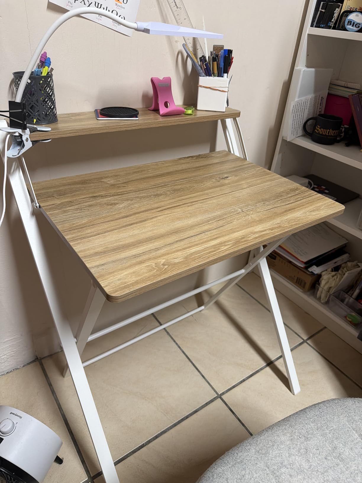 GreenForest Folding Desk No Assembly, Sturdy Computer Desk for Small Spaces customer photo 1
