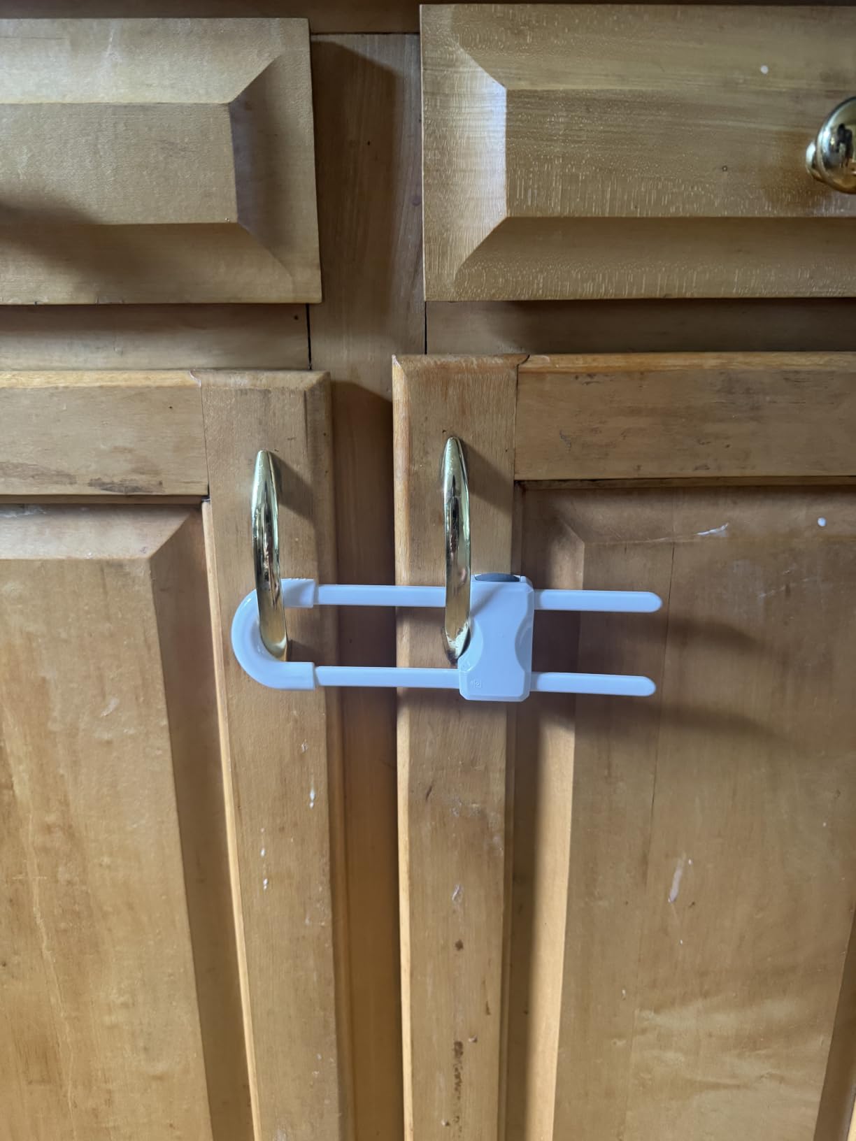 SPISPI Baby Proofing Cabinets,Cabinet Locks for Babies,White,Pack of 2 customer photo 2