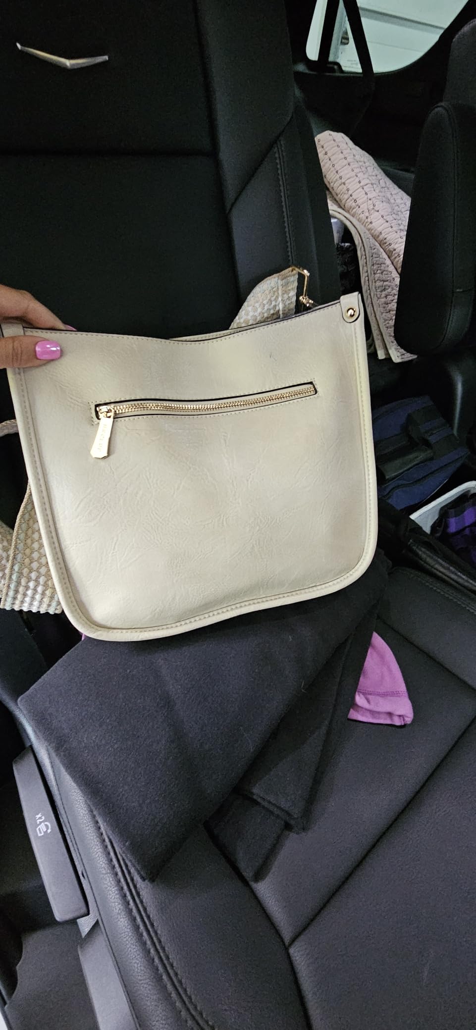 HKCLUF Crossbody Bags for Women Trendy Vegan Leather Hobo Handbags With 2PCS Adjustable Guitar Strap Shoulder Bucket Bags customer photo 1