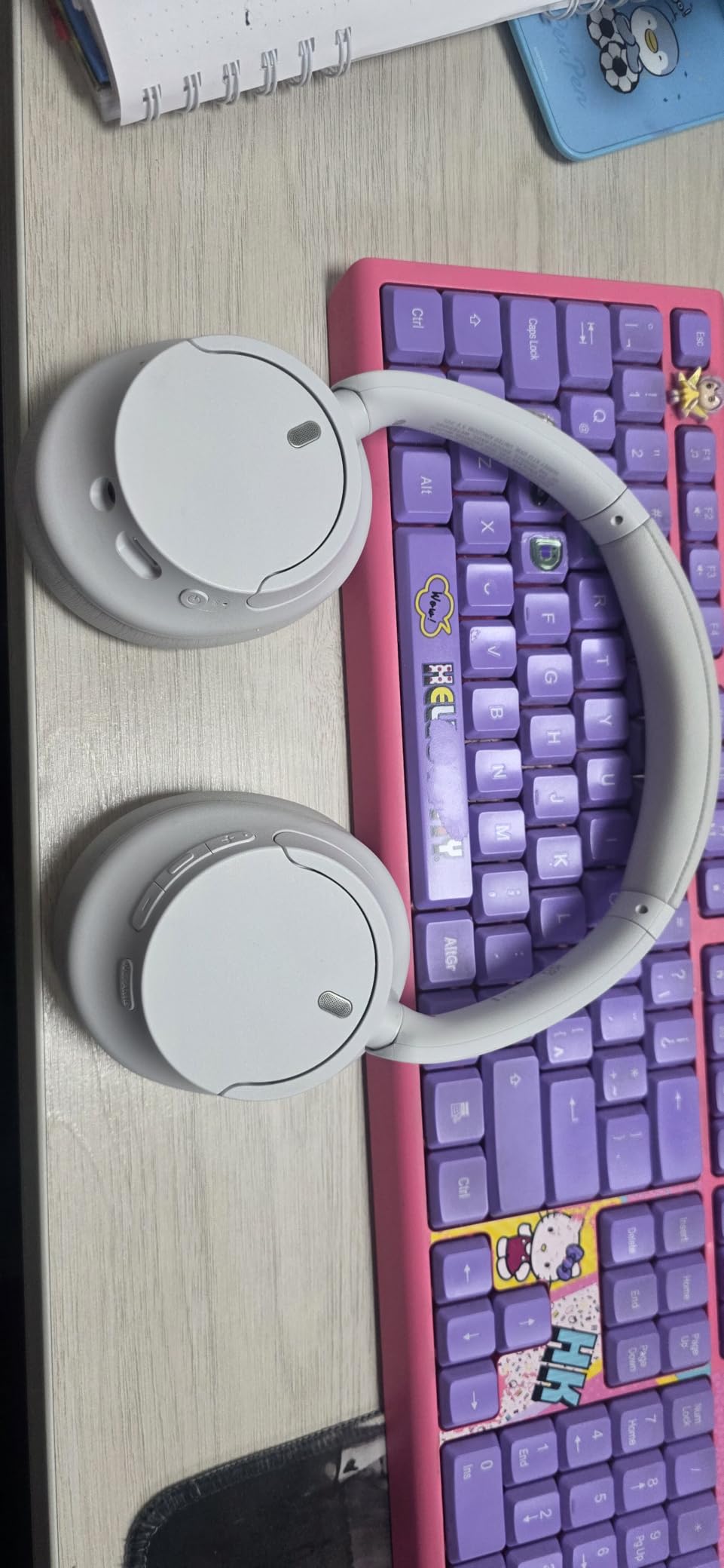 Sony WH-CH720NW Noise Canceling Wireless Bluetooth Headphones - Built-in Microphone - up to 35 Hours Battery Life and Quick Charge - Matte White customer photo 1