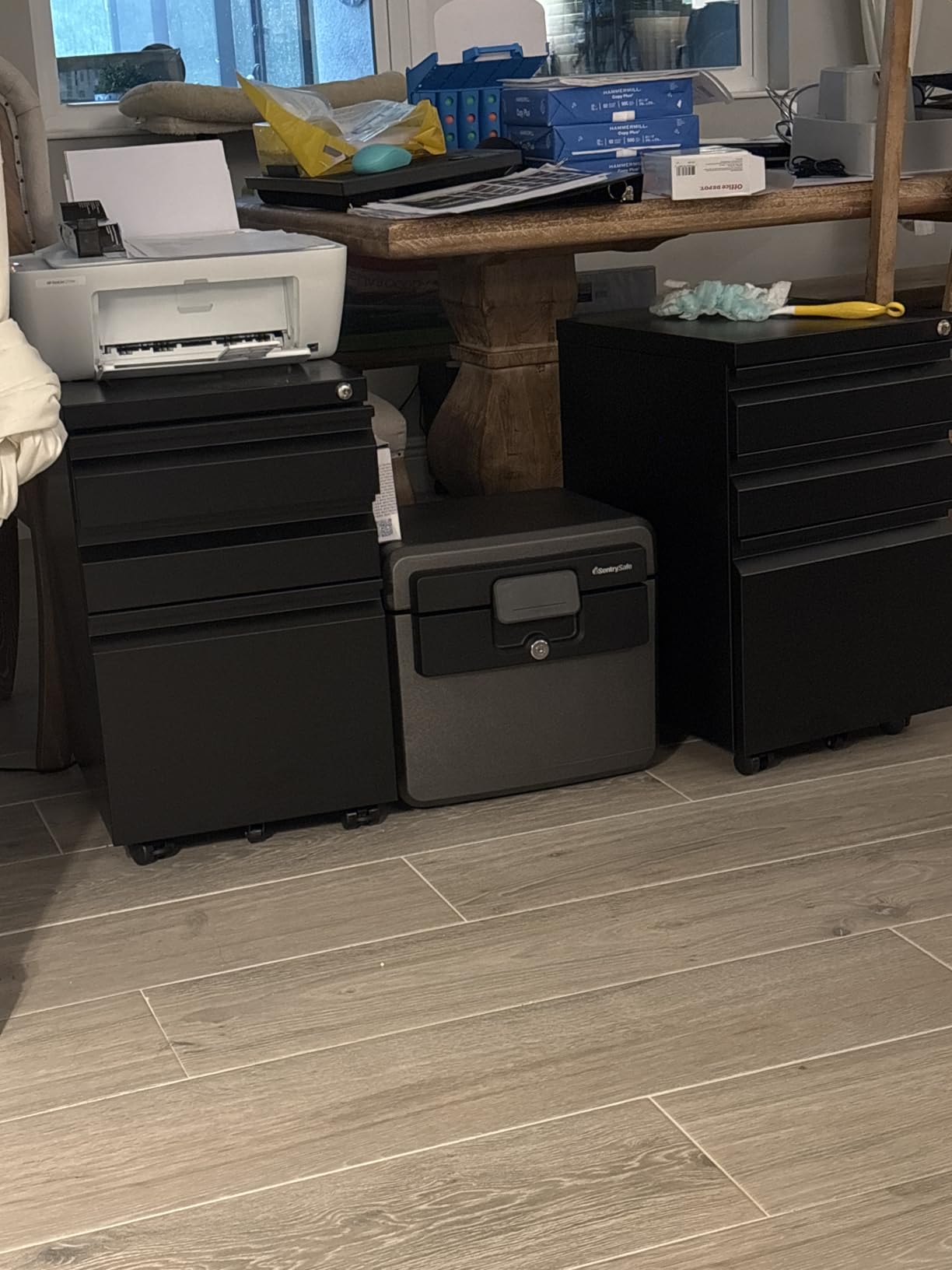 Approgreent Mobile File Cabinet for Home Office, Lockable 3 Drawer Filing Cabinet with Wheels for A4-Size/Letter-Size/Legal-Size, Fully Assembled Except Casters, White customer photo 2