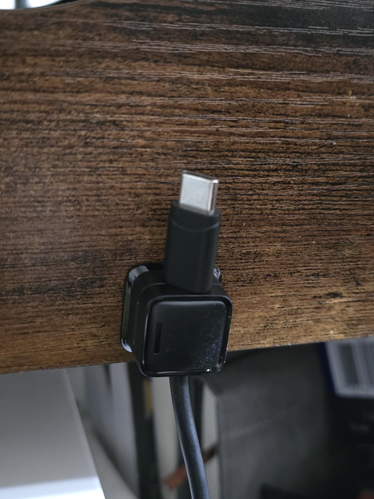 9 Pack Cord Organizer, Magnetic Cable Clips, Under Desk Management, Black customer photo 2