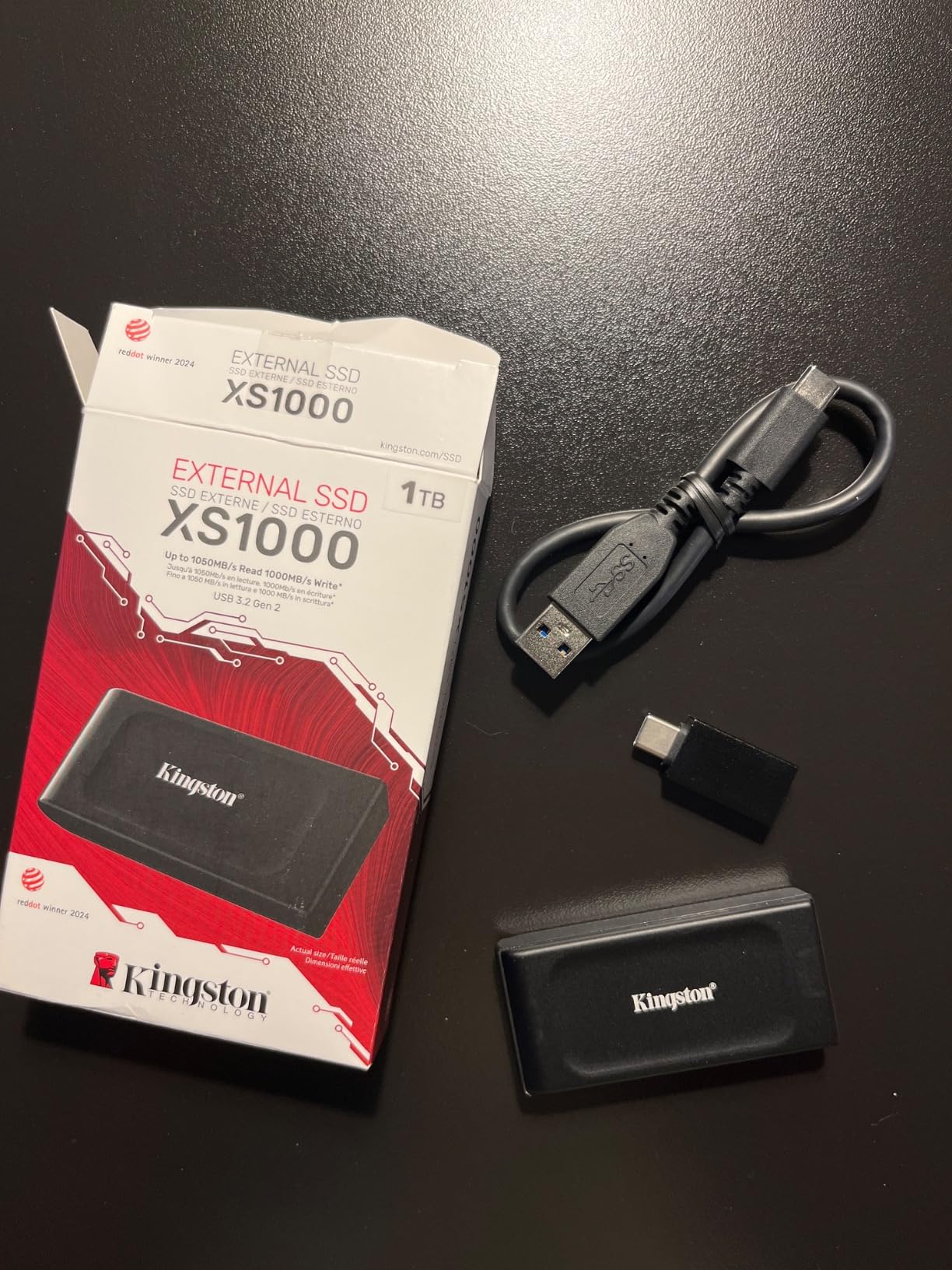Kingston XS1000 1TB SSD | Pocket-Sized | USB 3.2 Gen 2 | External Solid State Drive | Up to 1050MB/s | SXS1000/1000G customer photo 2