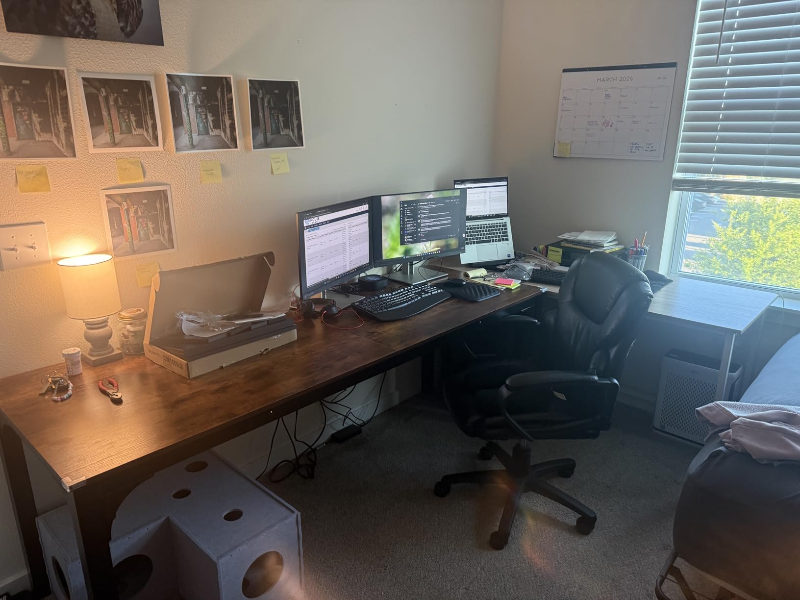 Tribesigns 78.7 Inches Extra Long Computer Desk 2 Person Desk, Double Long Desk, Workstaion for Home Office customer photo 2