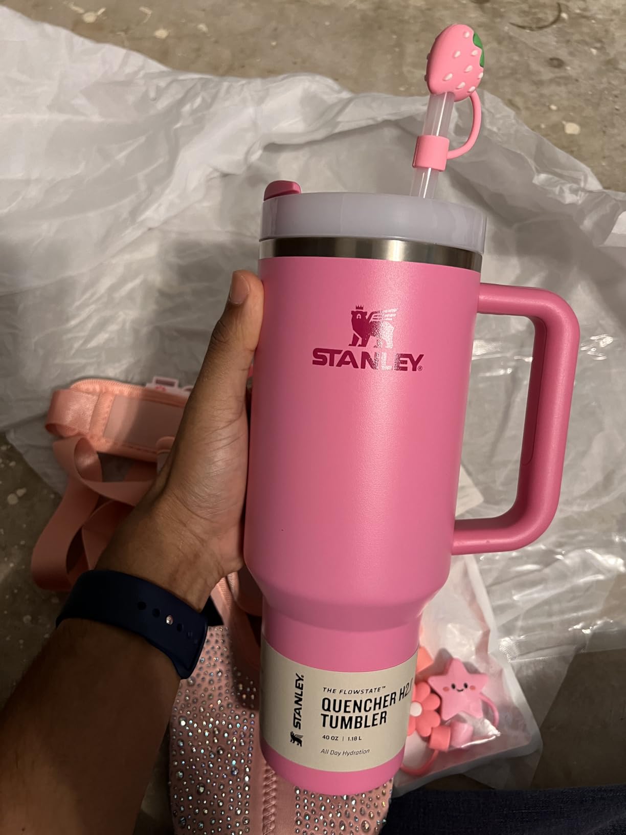 STANLEY Quencher H2.0 Flow State Tumbler, 30 oz, Cream 2.0 customer photo 2