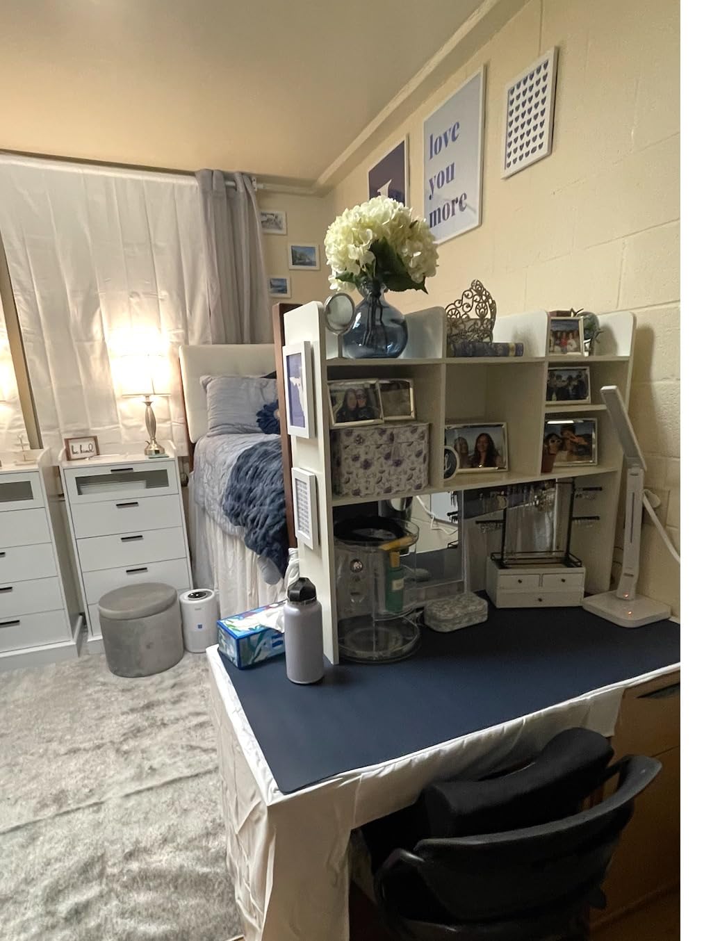 ChooChoo Desk Hutch Dorm, Desktop Bookshelf with 7 Shelves customer photo 1
