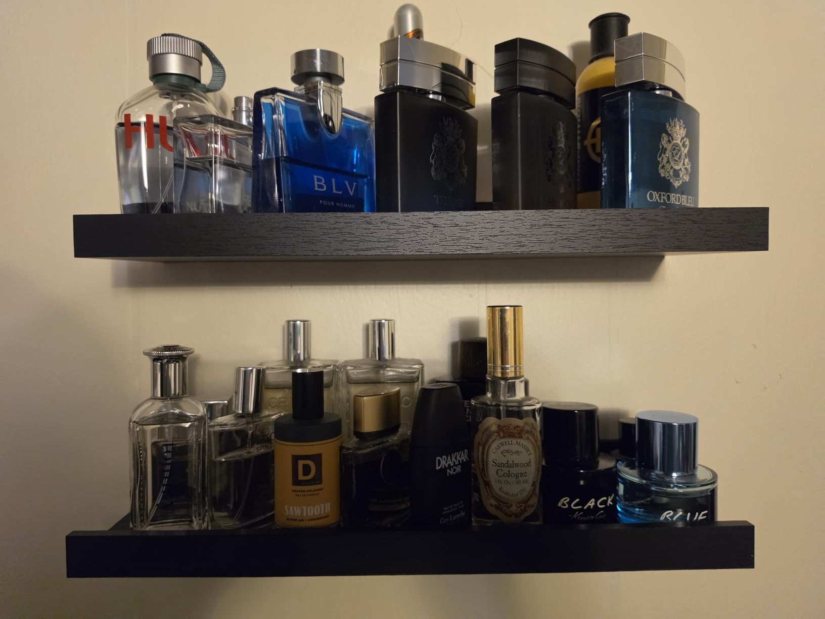 upsimples Floating Shelves for Wall Decor and Storage, Black, 6Pcs 15.7'' customer photo 1