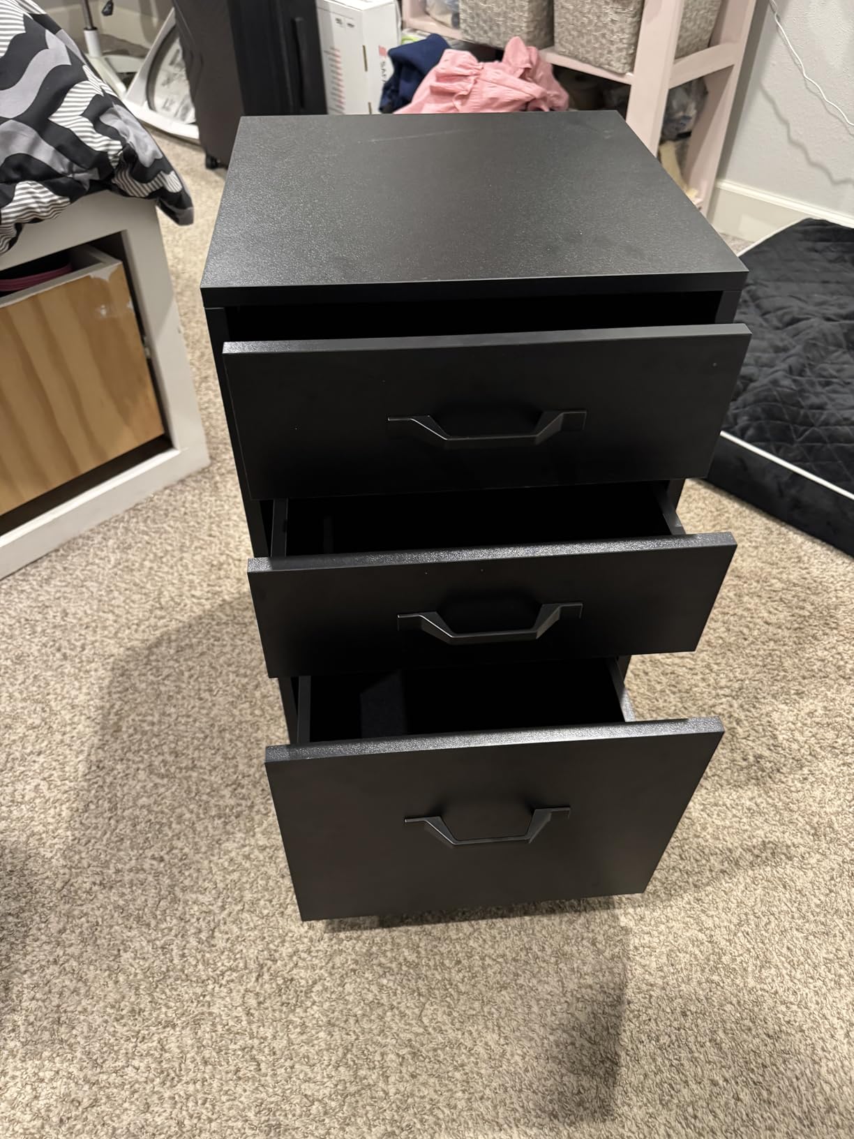 VASAGLE Mobile File Cabinet, 3 Drawers Filing Cabinet with Wheels customer photo 1
