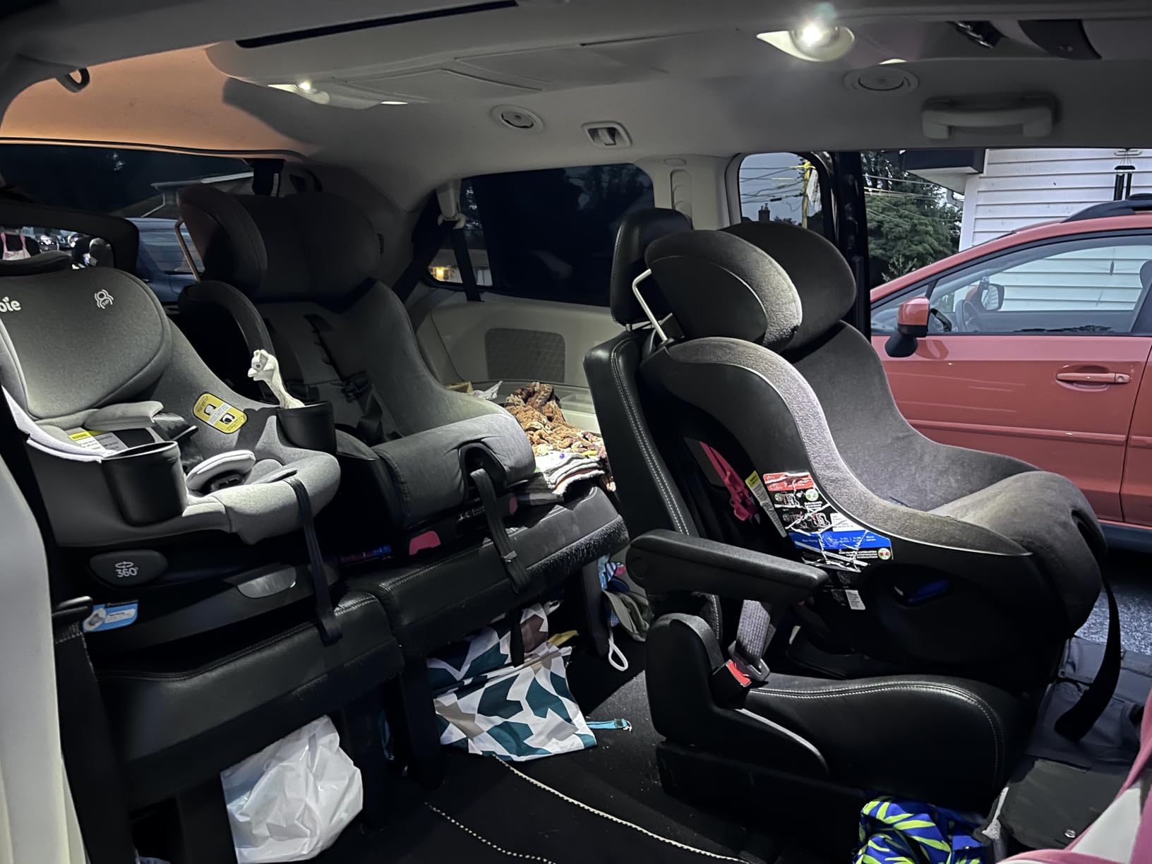 Joie Chili Spin 360 2-in-1 Rotating Convertible Car Seat with a 360 Spin and Easy Installation - Lower Anchor Attachment or Vehicle Belt Installation (Shale) customer photo 1