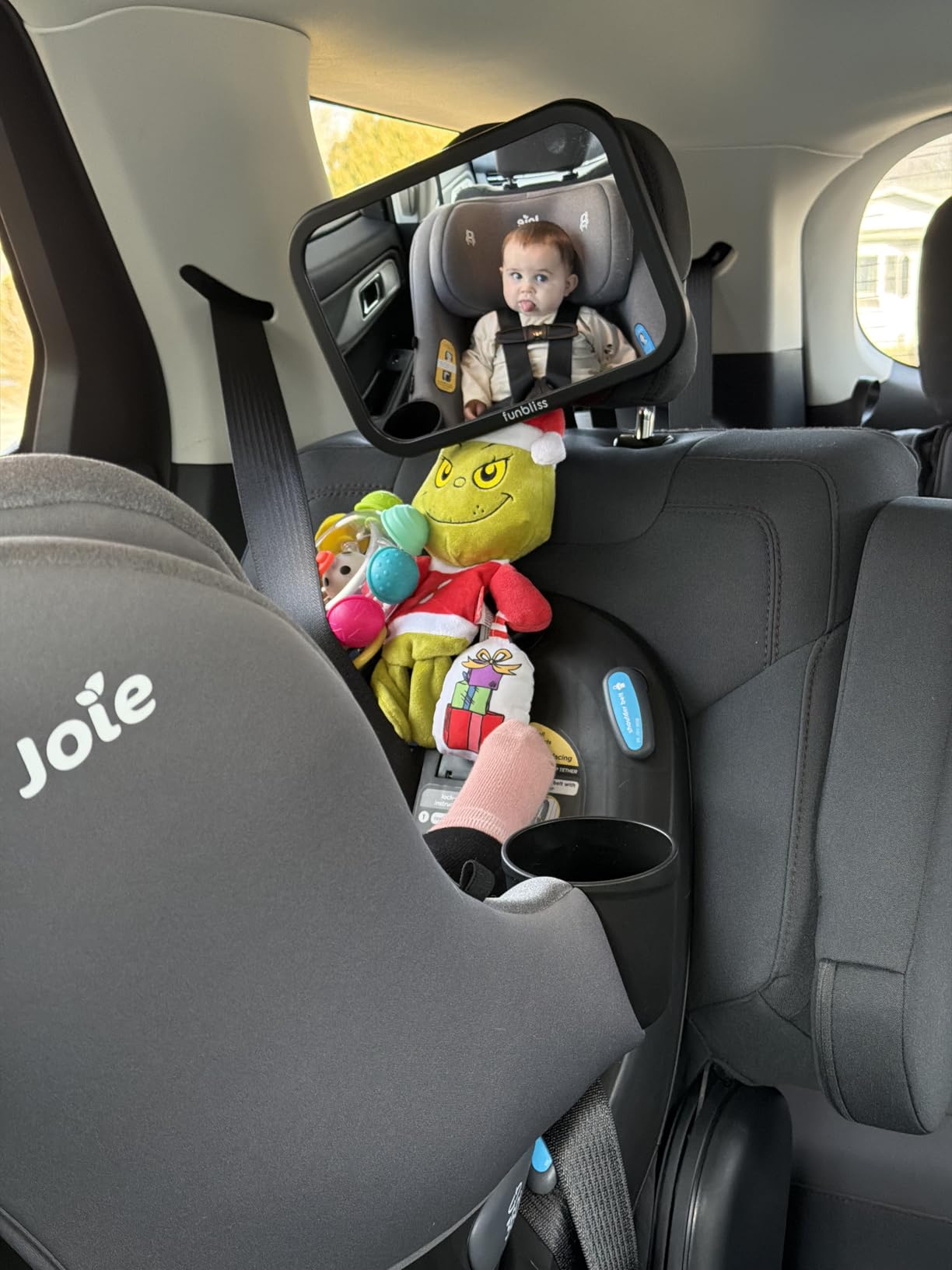 Joie Chili Spin 360 2-in-1 Rotating Convertible Car Seat with a 360 Spin and Easy Installation - Lower Anchor Attachment or Vehicle Belt Installation (Shale) customer photo 2