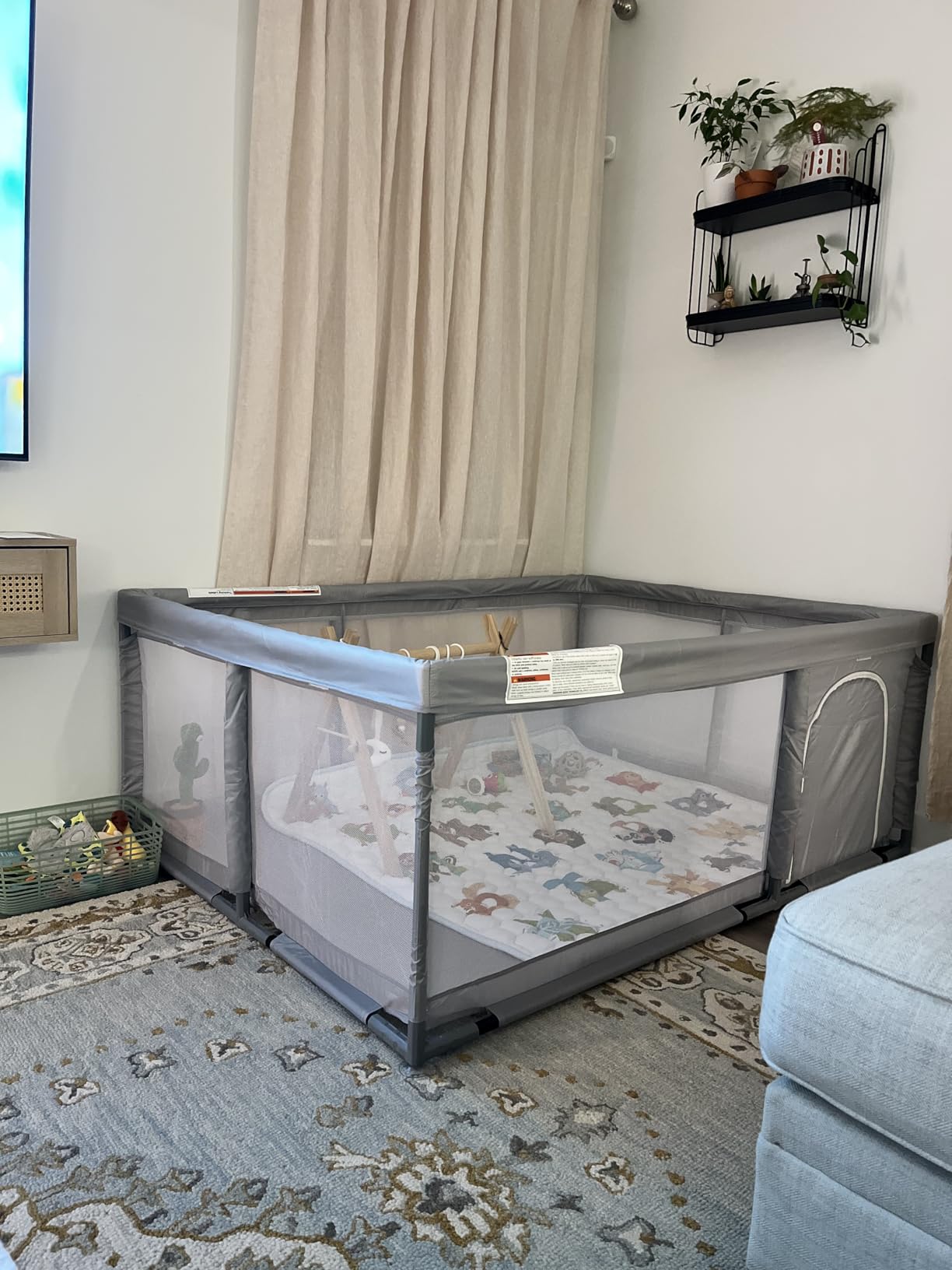 65×65 Inch Hexagonal Baby Playpen, Playpen for Babies and Toddlers, Baby Play Pen Pin Indoor Outdoor Play Fence customer photo 1