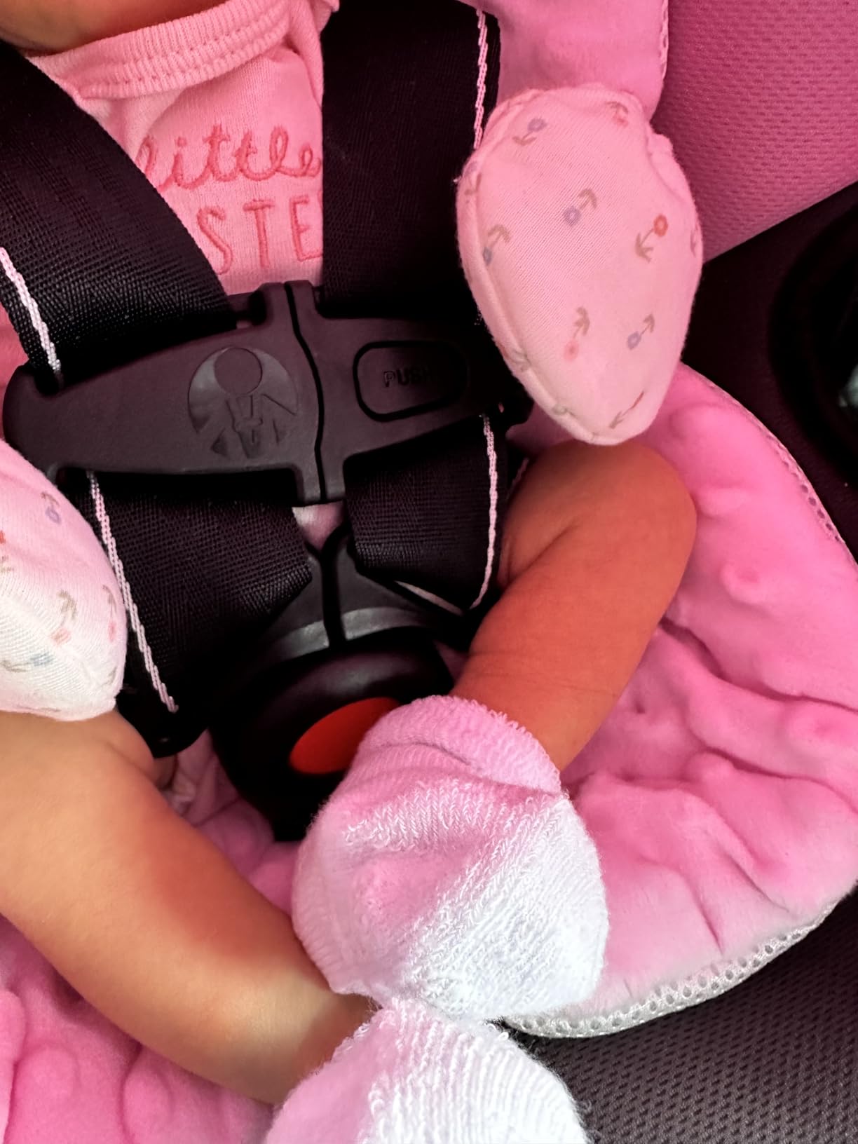 Baby Trend EZ-Lift™ PRO Infant Car Seat, Dash Rose – Lightweight Premium Carry, Plush Infant Cushioning, Adjustable Harness Support customer photo 2