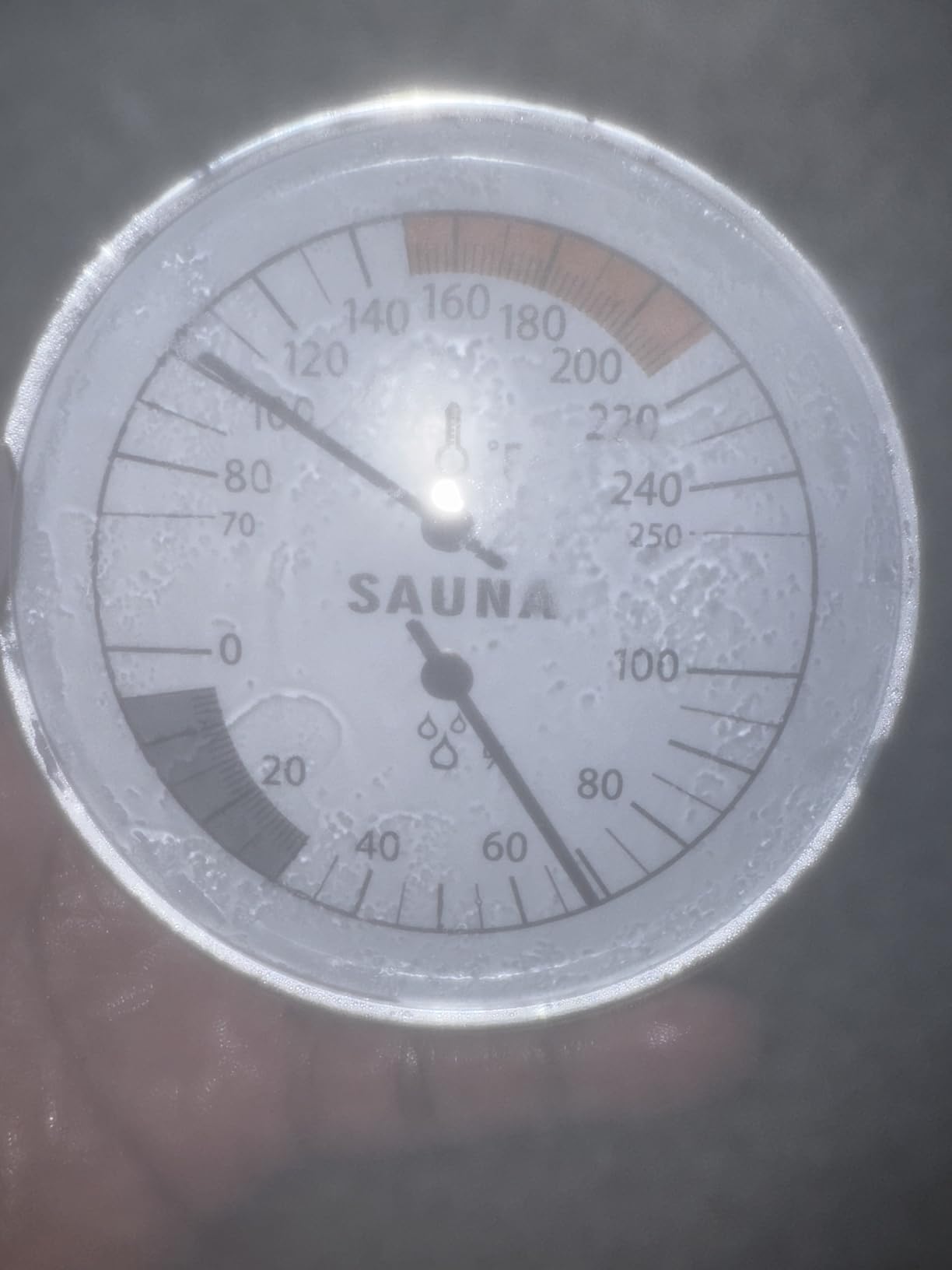 Sauna Thermometer Hygrometer, 70-250°F & 0-100% RH Gauge for Sauna Rooms customer photo 2