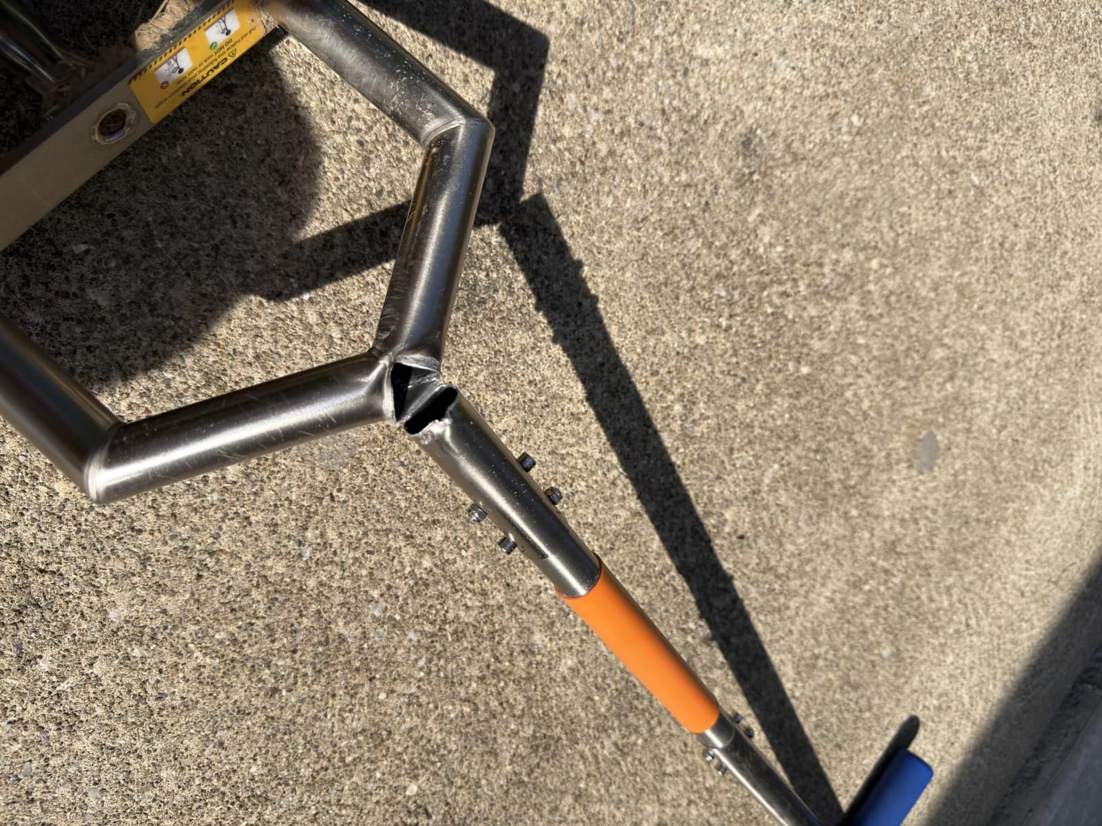 Heavy Duty Steel Hollow Tine Core Aerator for Clay Soil, Non-Clog - Orange customer photo 1