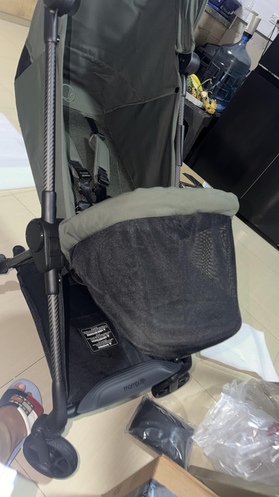 Mompush Nexis Carbon Fiber Lightweight Travel Stroller, Carry-On, Forest customer photo 2