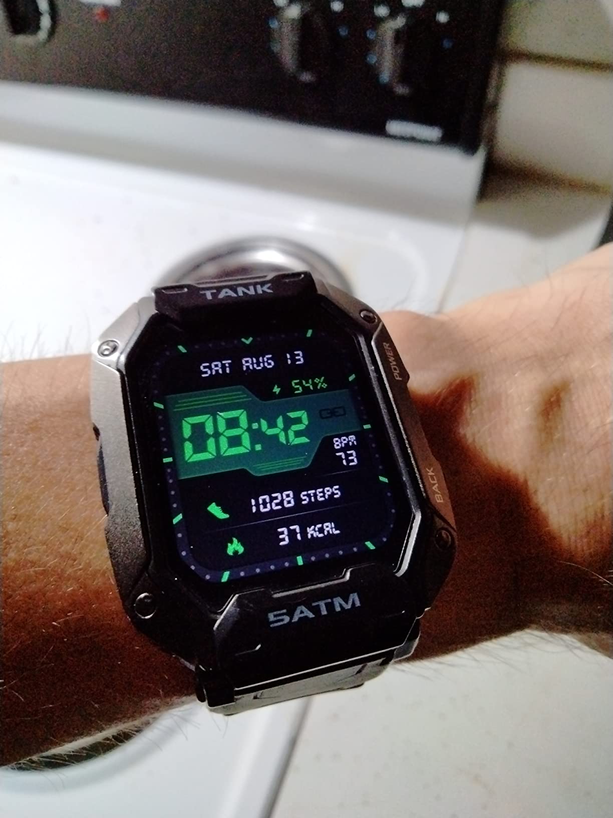 KOSPET Tank T4 Rugged Smart Watch, GPS/Offline Maps, 10ATM/IP69K Waterproof customer photo 1