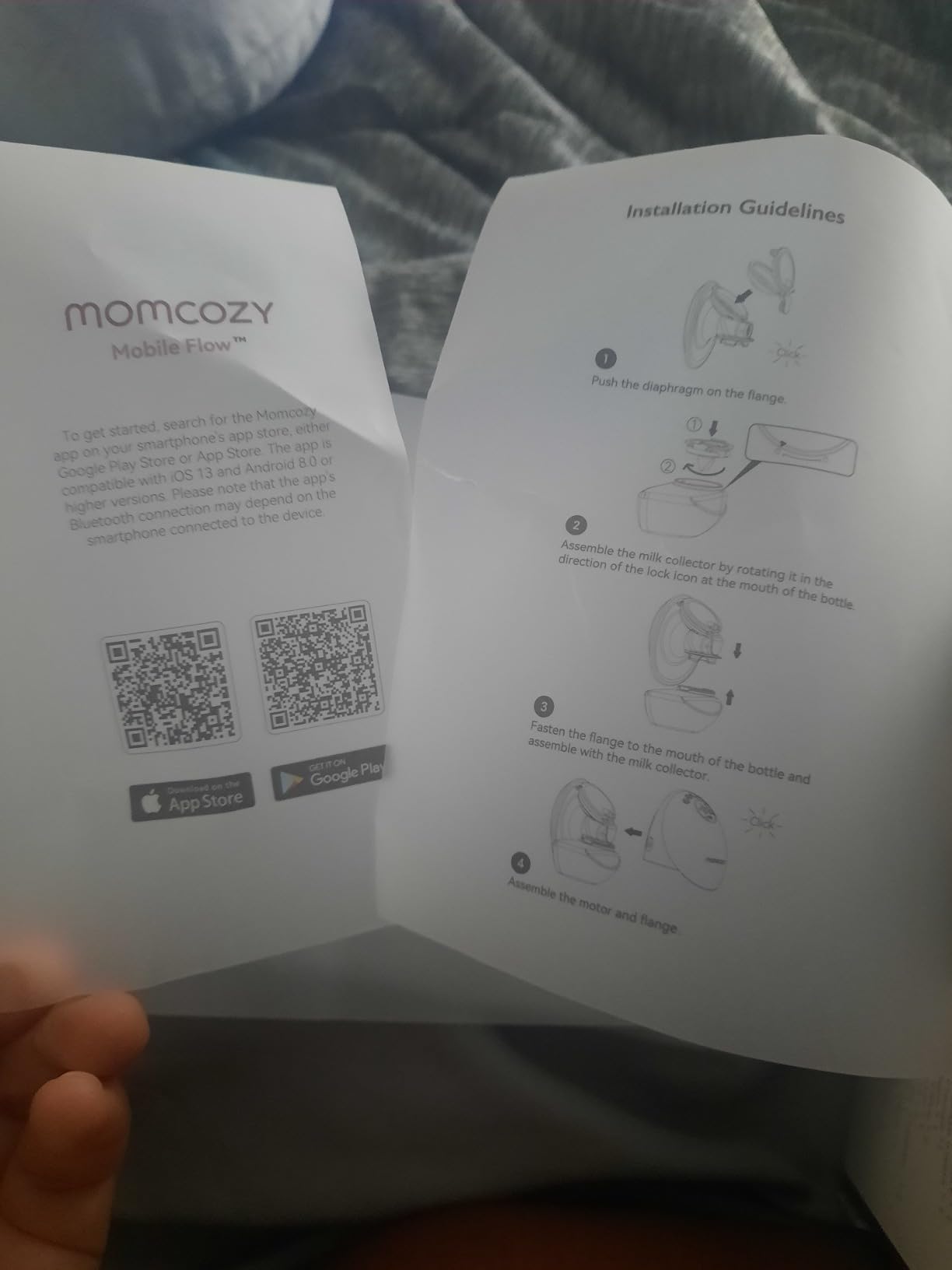 Momcozy Breast Pump Hands-Free Upgraded Mobile Flow M9 24mm, 2Pcs Cozy Red customer photo 1
