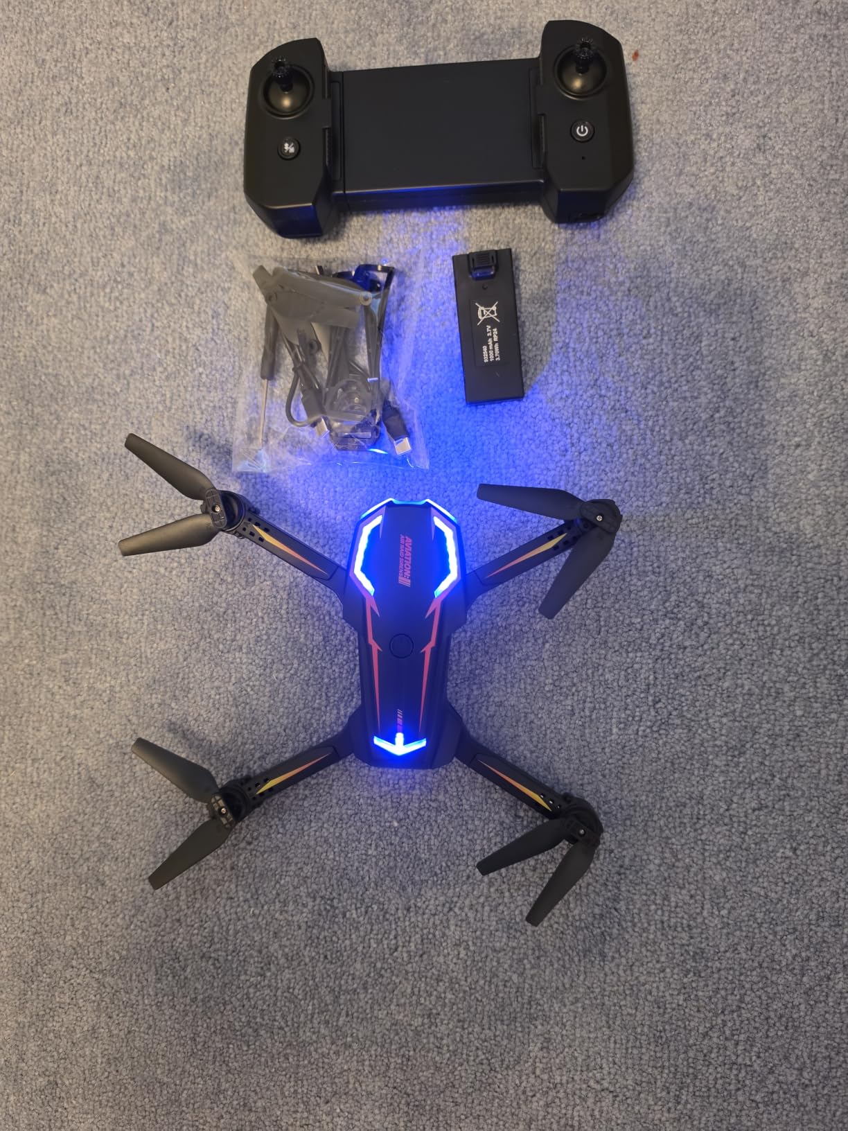 2K HD FPV Drone with Camera for Adults - Altitude Hold, One-Key Takeoff/Landing, 3 Speed Modes, Headless Mode, 2 Batteries, Foldable & Portable, Best Gifts for Beginners, Teen Boys & Girls customer photo 2