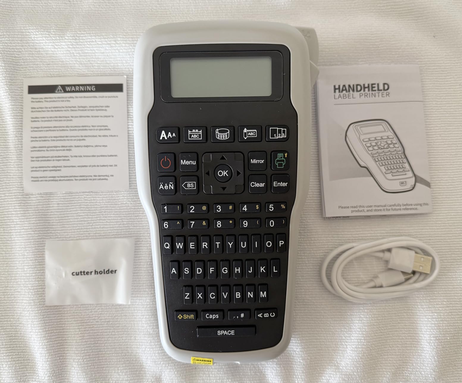 E1000 Heat Shrink Label Maker, Wire Label Maker Waterproof-Labels customer photo 1