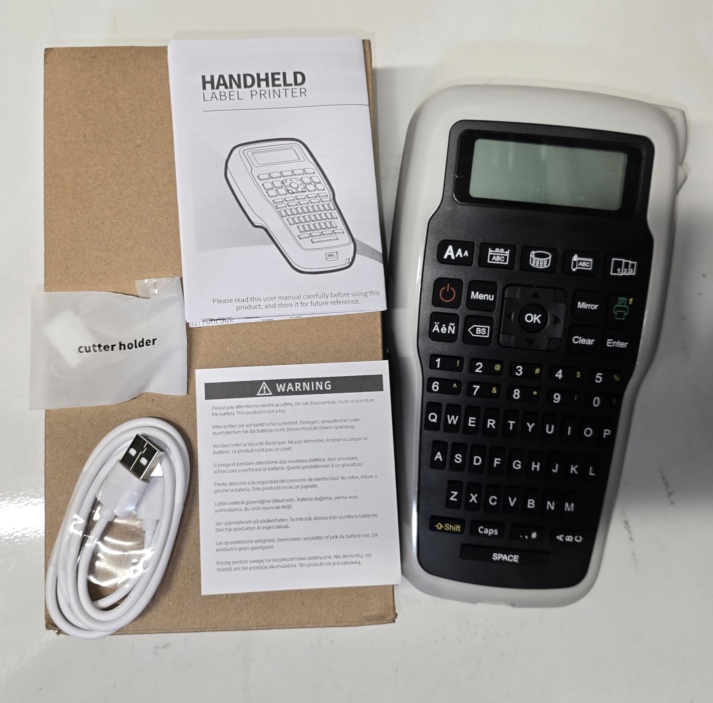 E1000 Heat Shrink Label Maker, Wire Label Maker Waterproof-Labels customer photo 2