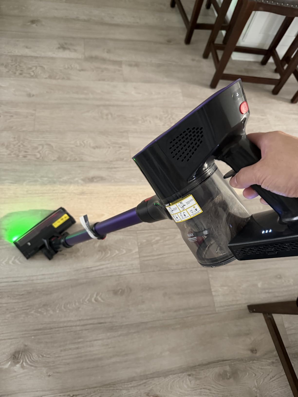 Cordless Vacuum Cleaner, 500W 45KPA 50Mins Stick Vacuum Cleaners for Home customer photo 2