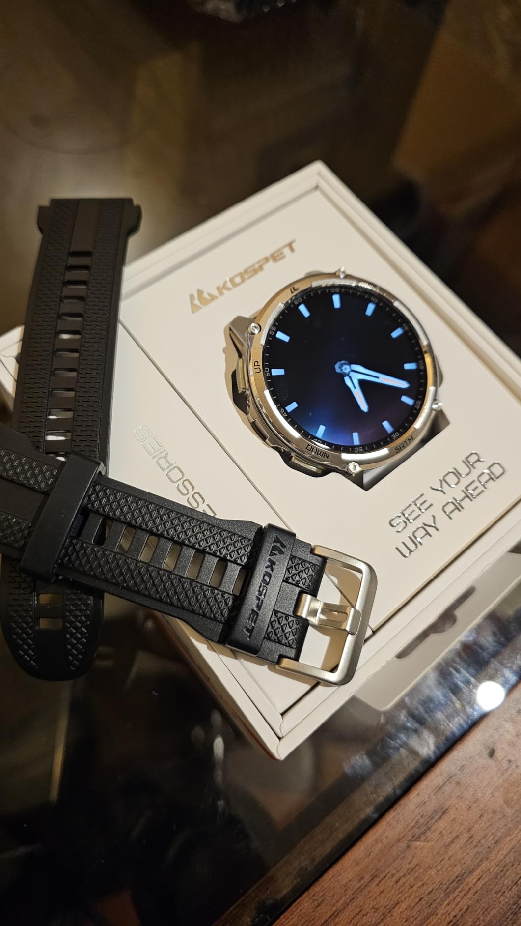 KOSPET Tank M4C Smart Watch Rugged, Dual-Band GPS, 5ATM & IP69K Waterproof customer photo 2