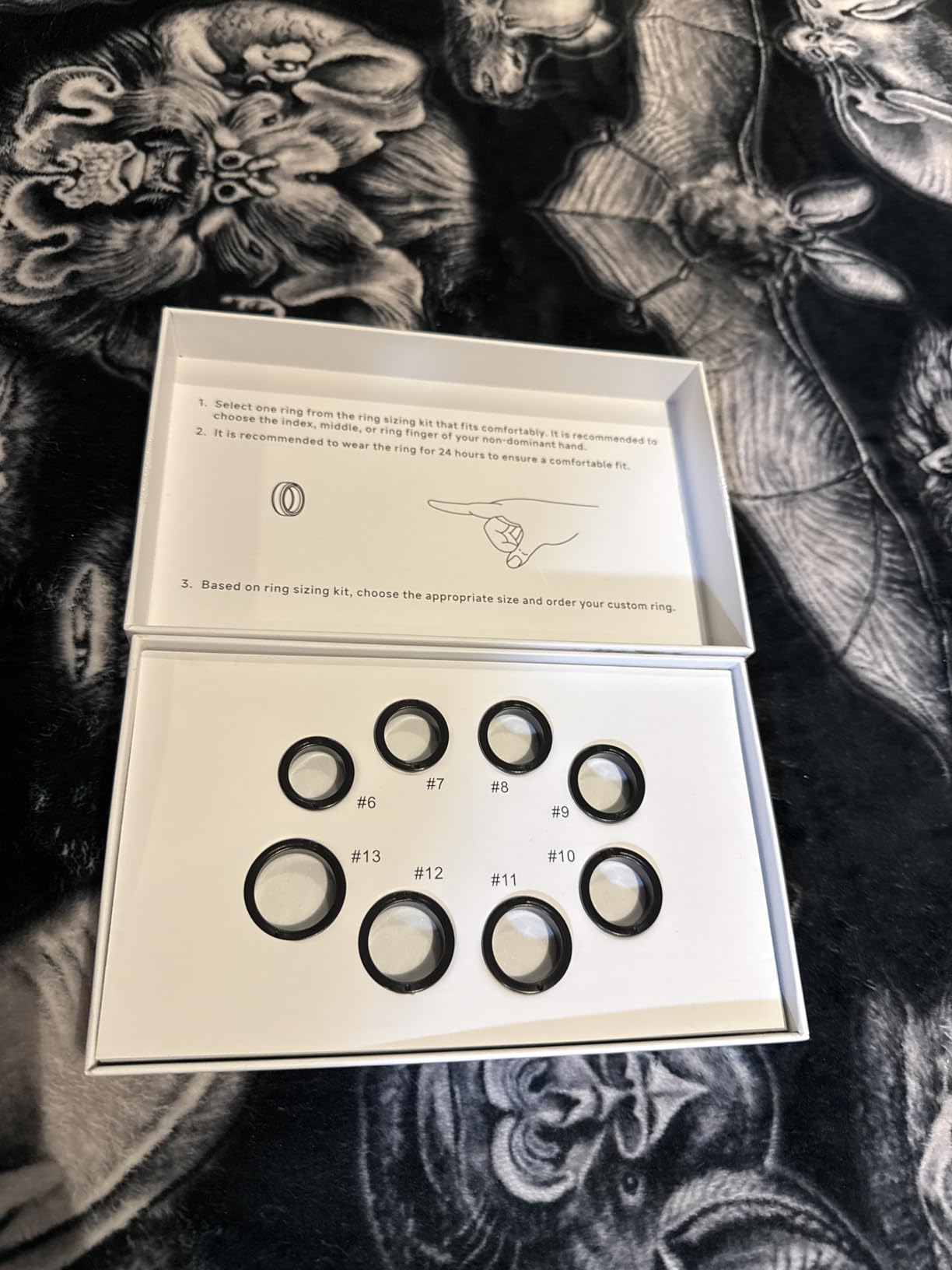 POBOVi Gen 2 Titanium Smart Ring, Black, Polished, Size 11 customer photo 1