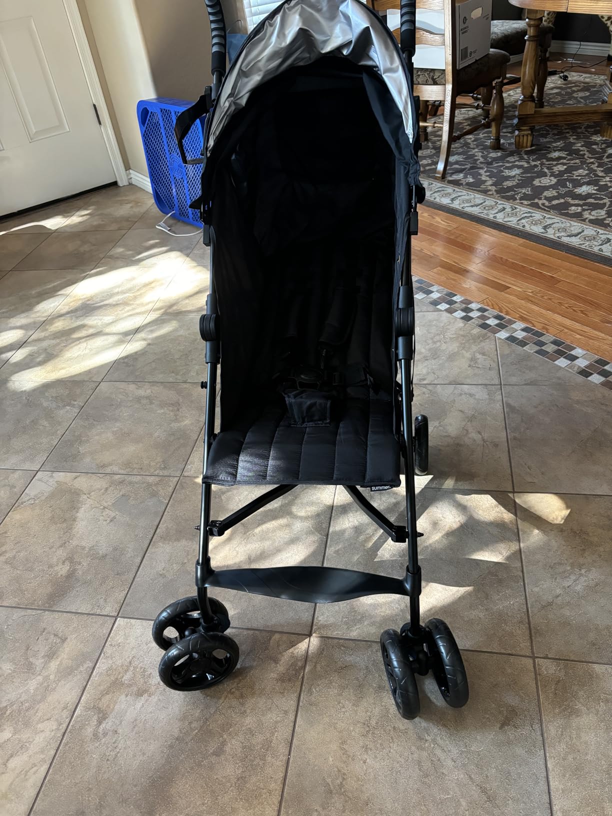 Ingenuity 3Dlite Jewel Convenience Stroller – Lightweight Folding Stroller with Car Seat Compatibility, Extra-Large Canopy & Storage customer photo 2