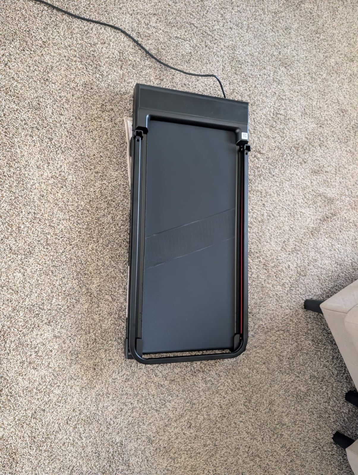 Walking Pad Treadmill for Home - Foldable Treadmills with Handle Bar Mini Portable Walk Pads Under Desk Small Spaces Compact Folding Electric Treadmills Office Walking and Running Machine Terluxra customer photo 1