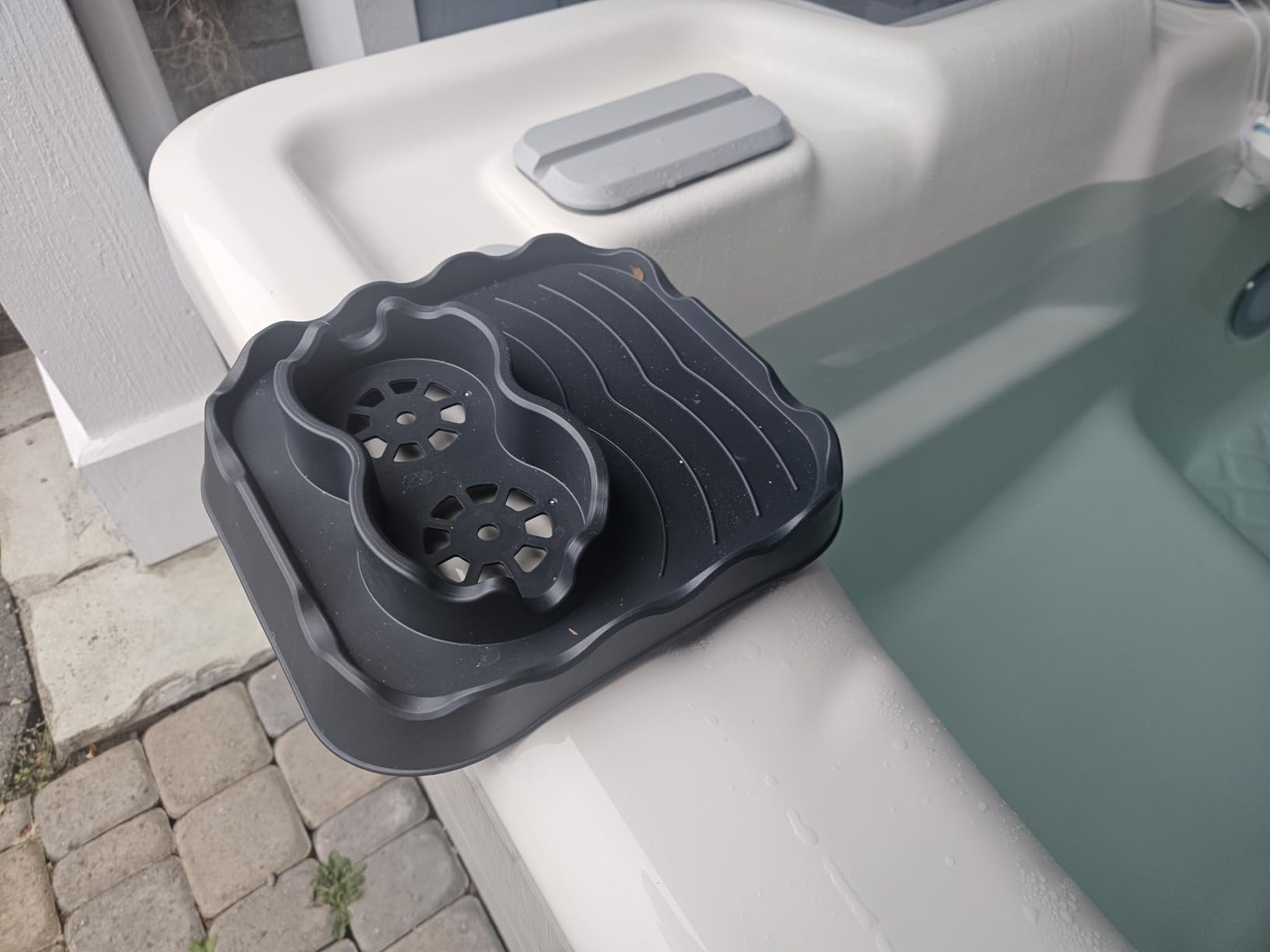 UHOMEPRO Inflatable Hot Tub Spa Set, Outdoor Bubble Massage 73