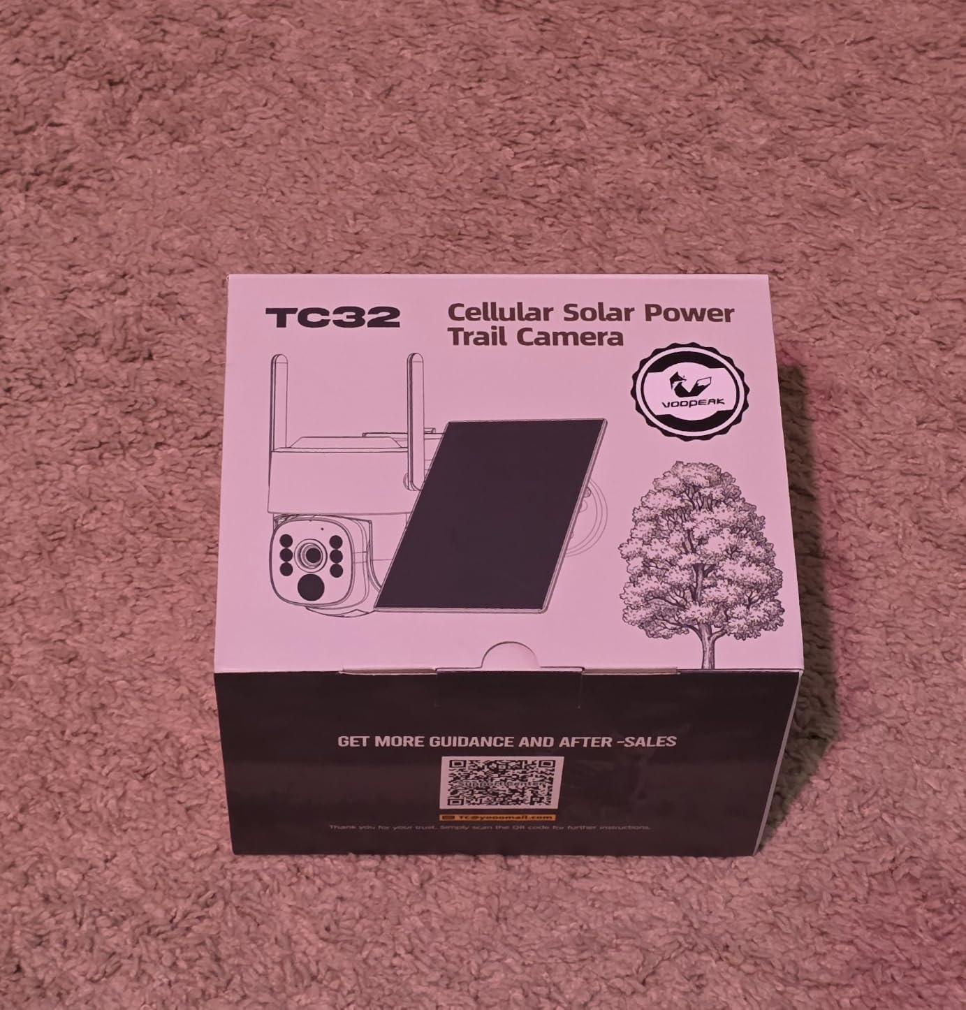 4G LTE Cellular Trail Camera, 2.5K 360° Live Feed with SIM Card Included customer photo 2