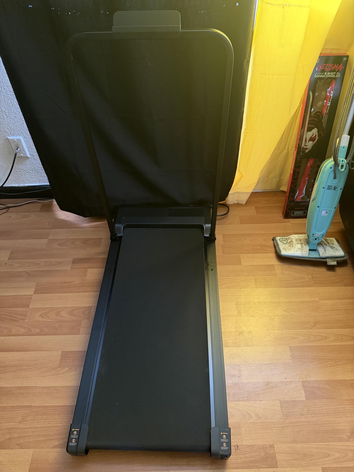 Walking Pad Treadmill for Home - Foldable Compact Treadmills with Handle Bar Portable Running Pad 0.6-4MPH with Remote Control LED Display Mini Caminadora Indoor Walk Machine for Office Small Spaces customer photo 1