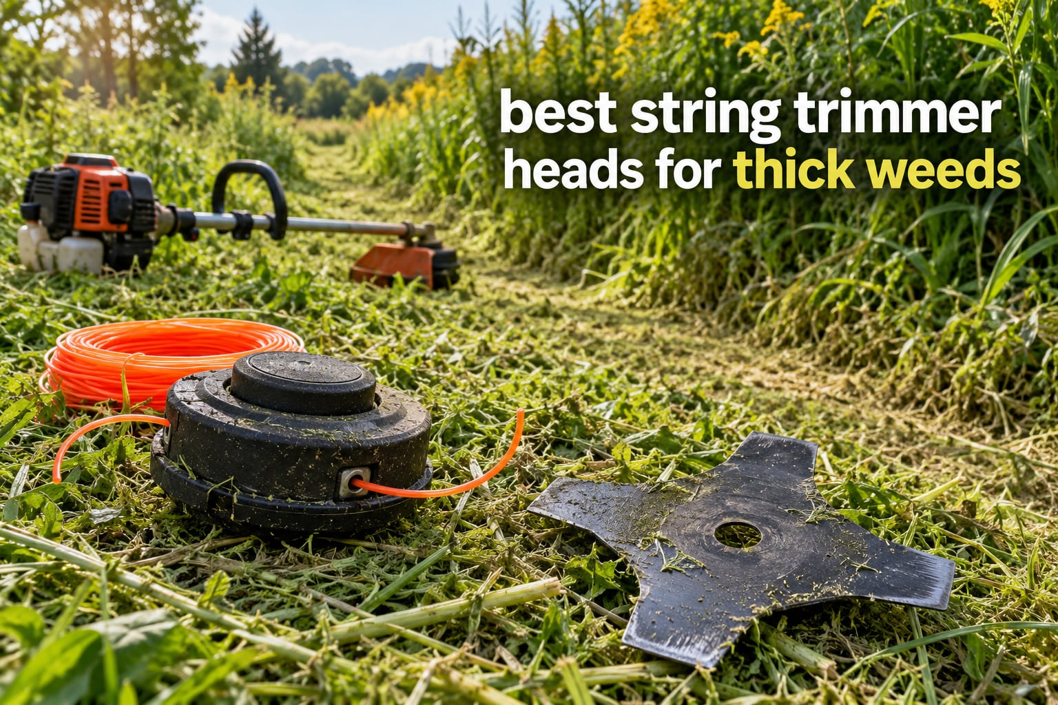best string trimmer heads for thick weeds