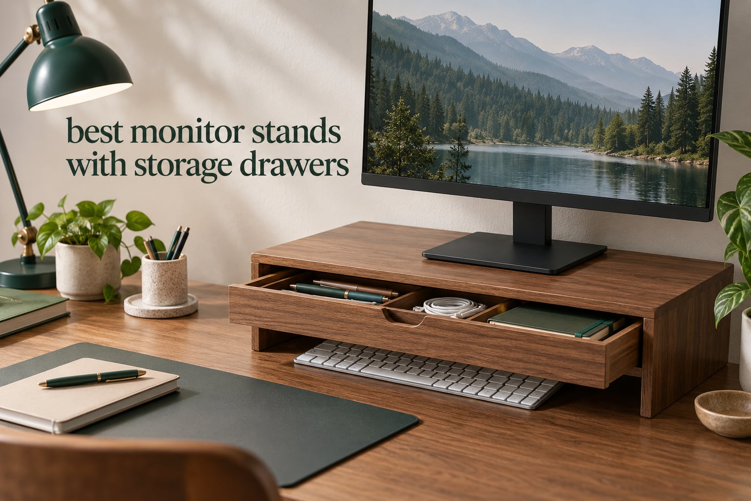 best monitor stands with storage drawers