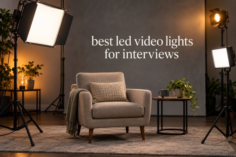 best led video lights for interviews