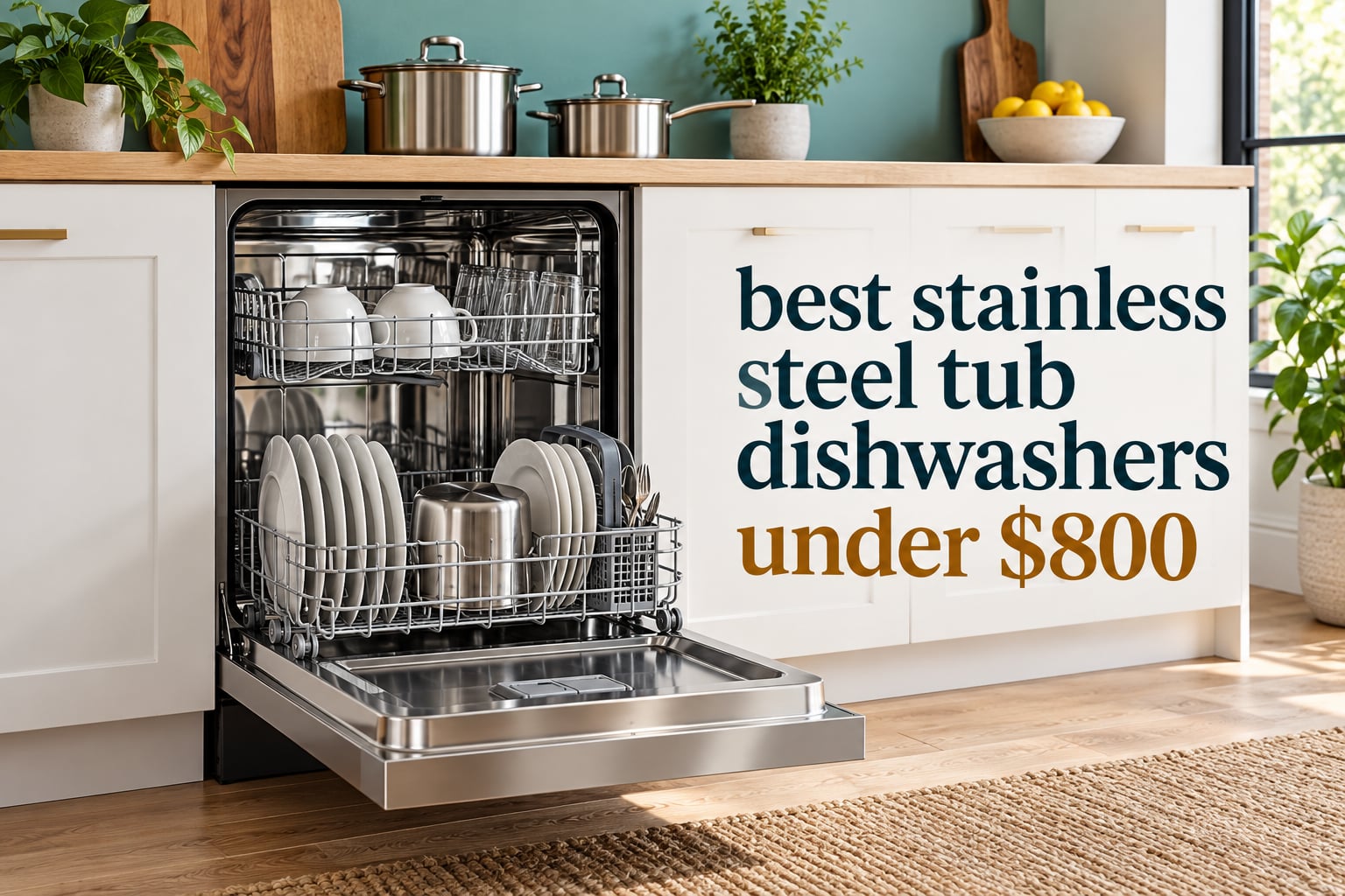 best stainless steel tub dishwashers under $800