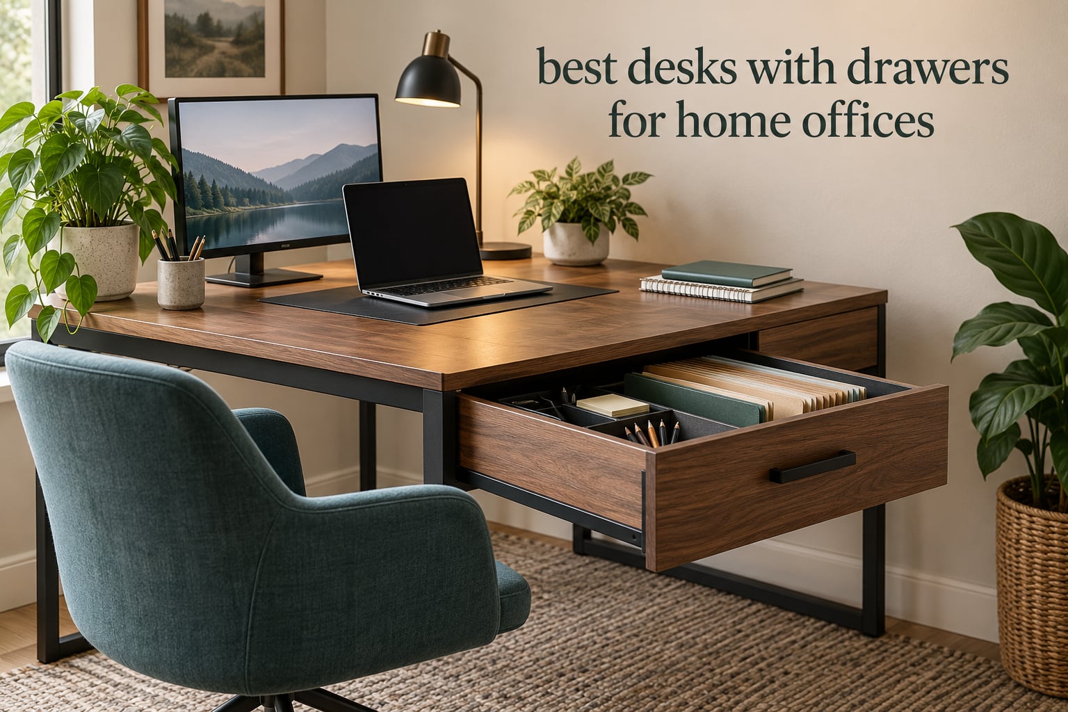 best desks with drawers for home offices