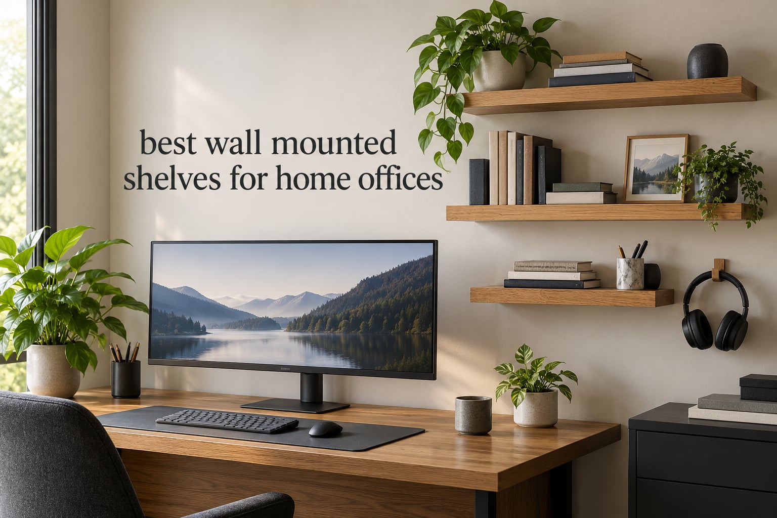 best wall mounted shelves for home offices