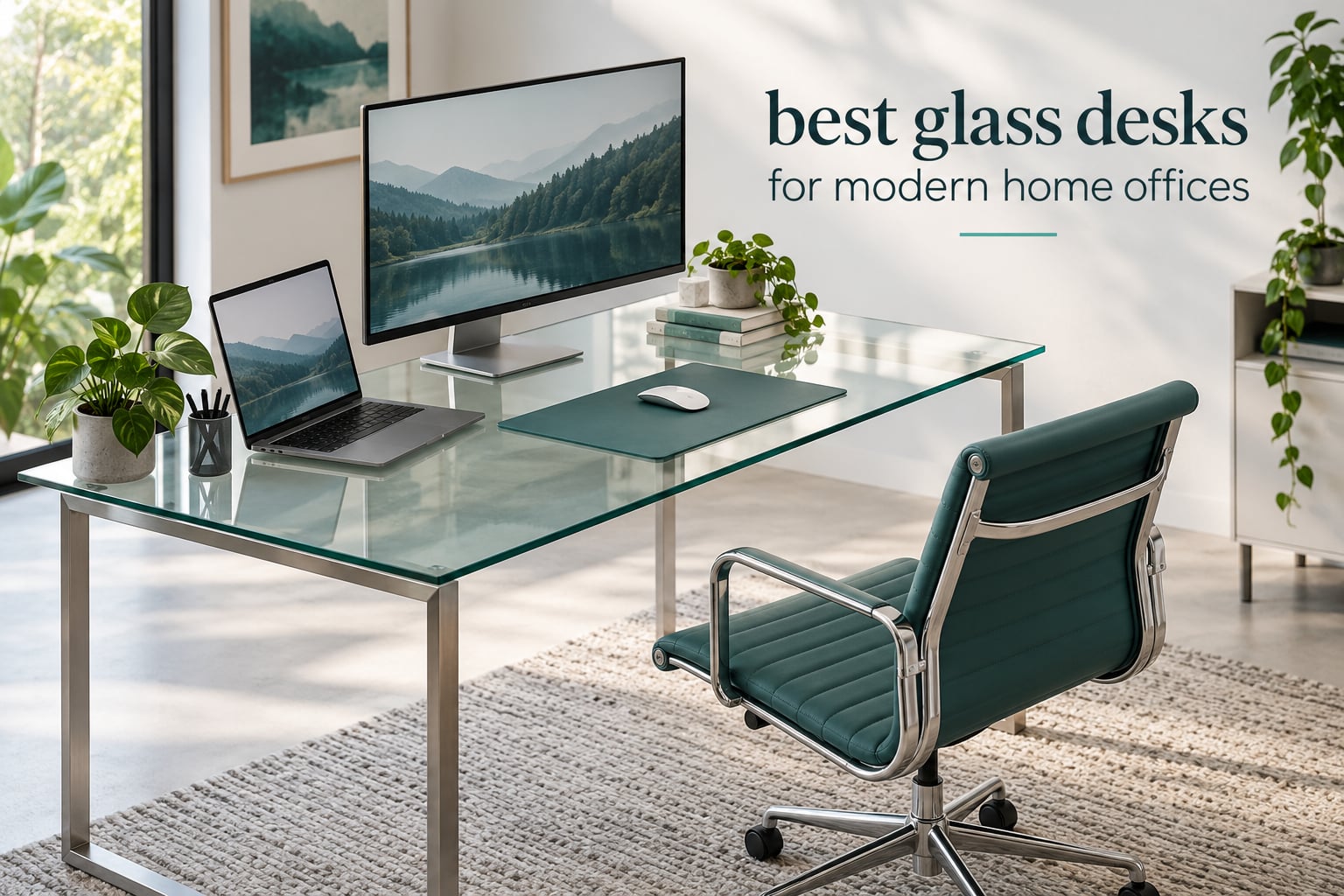 best glass desks for modern home offices
