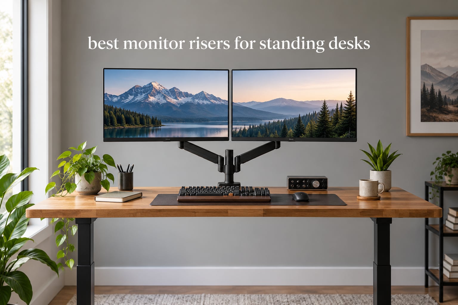 best monitor risers for standing desks