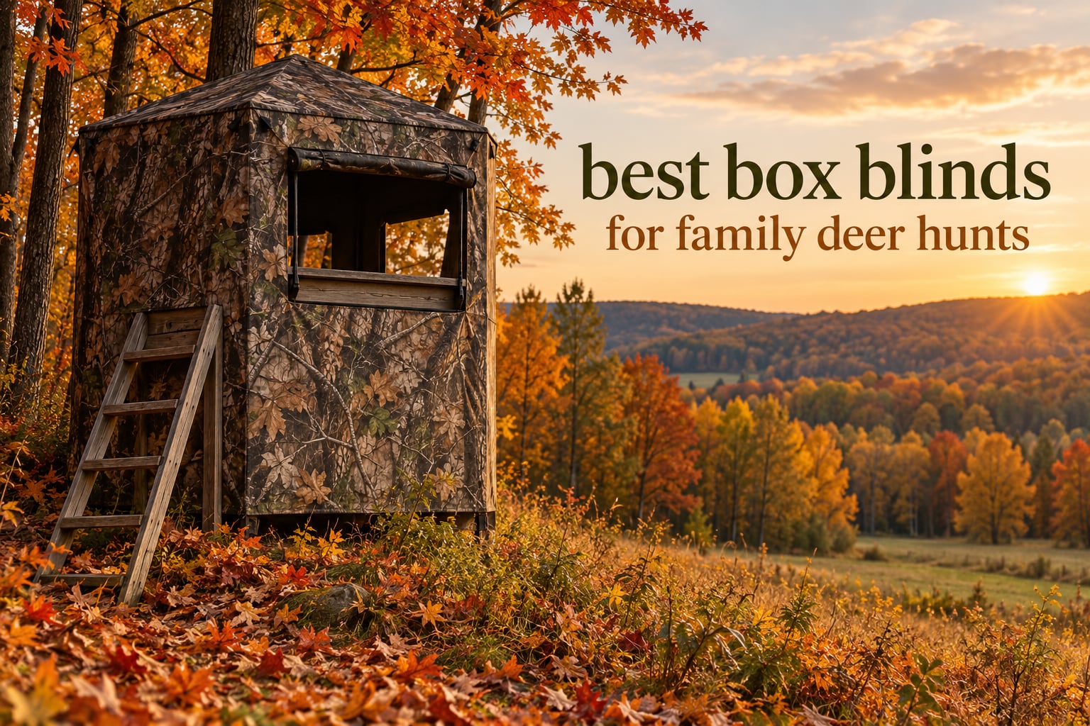 best box blinds for family deer hunts